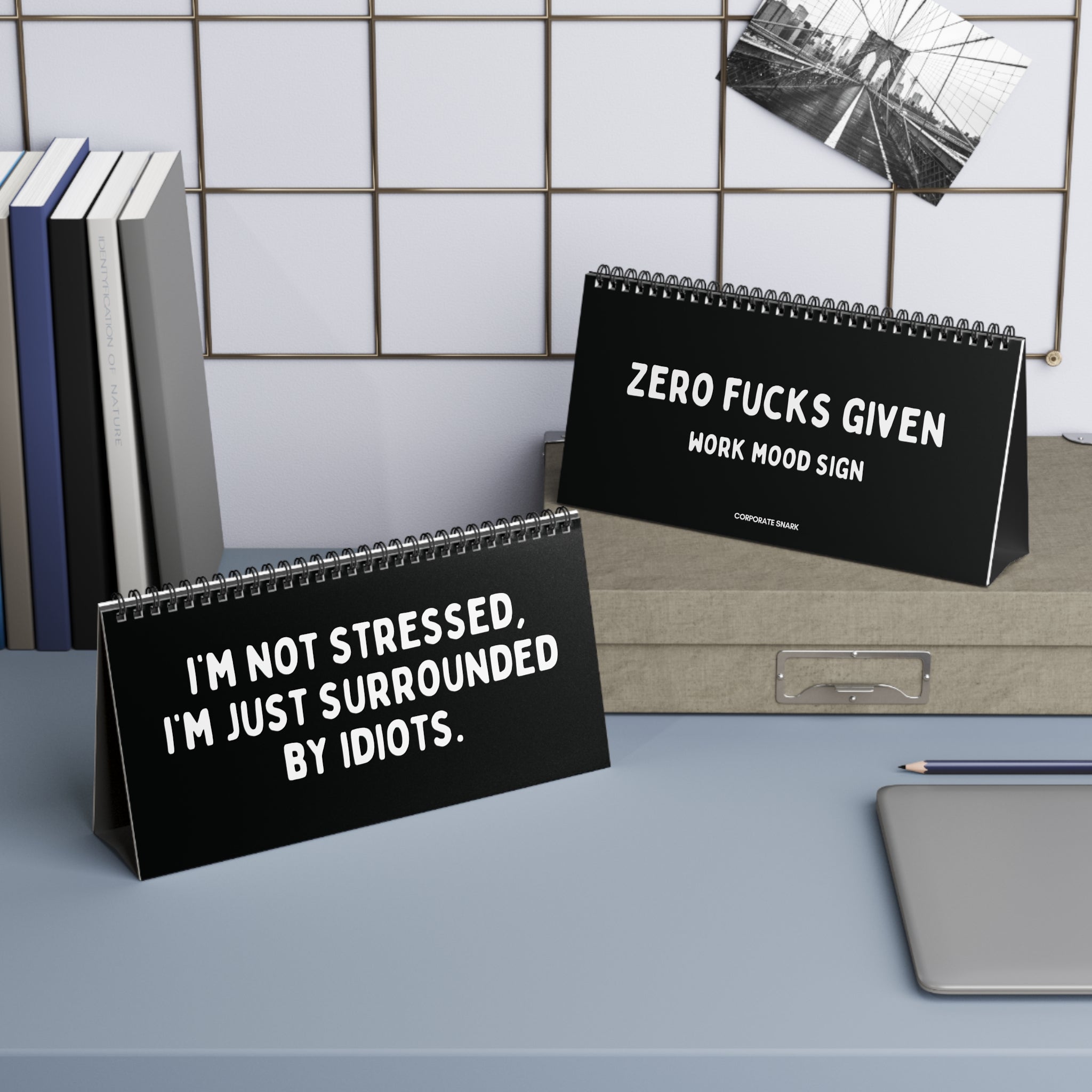 Zero Fucks Given Work Mood Sign