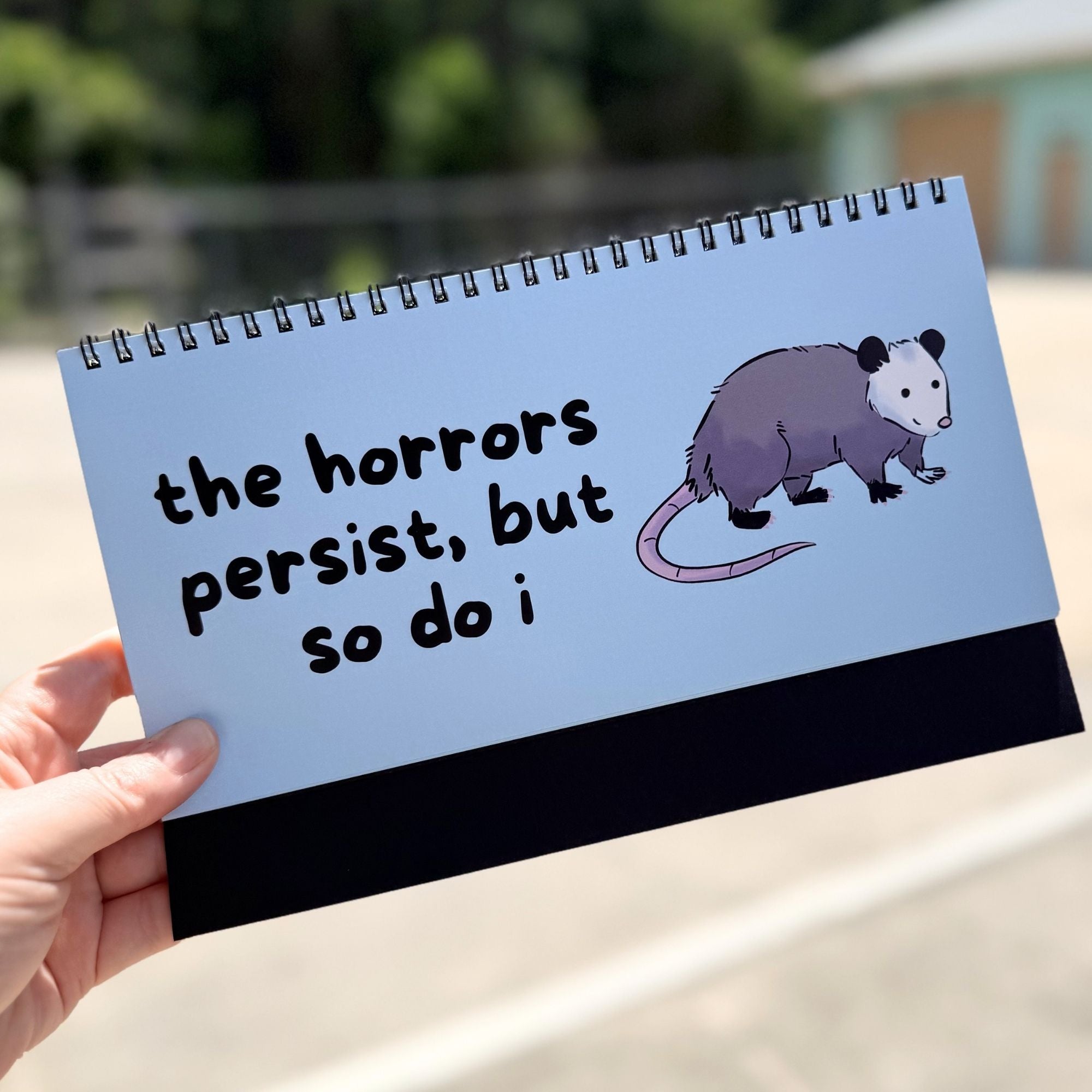 Opossums At Work Desk Sign