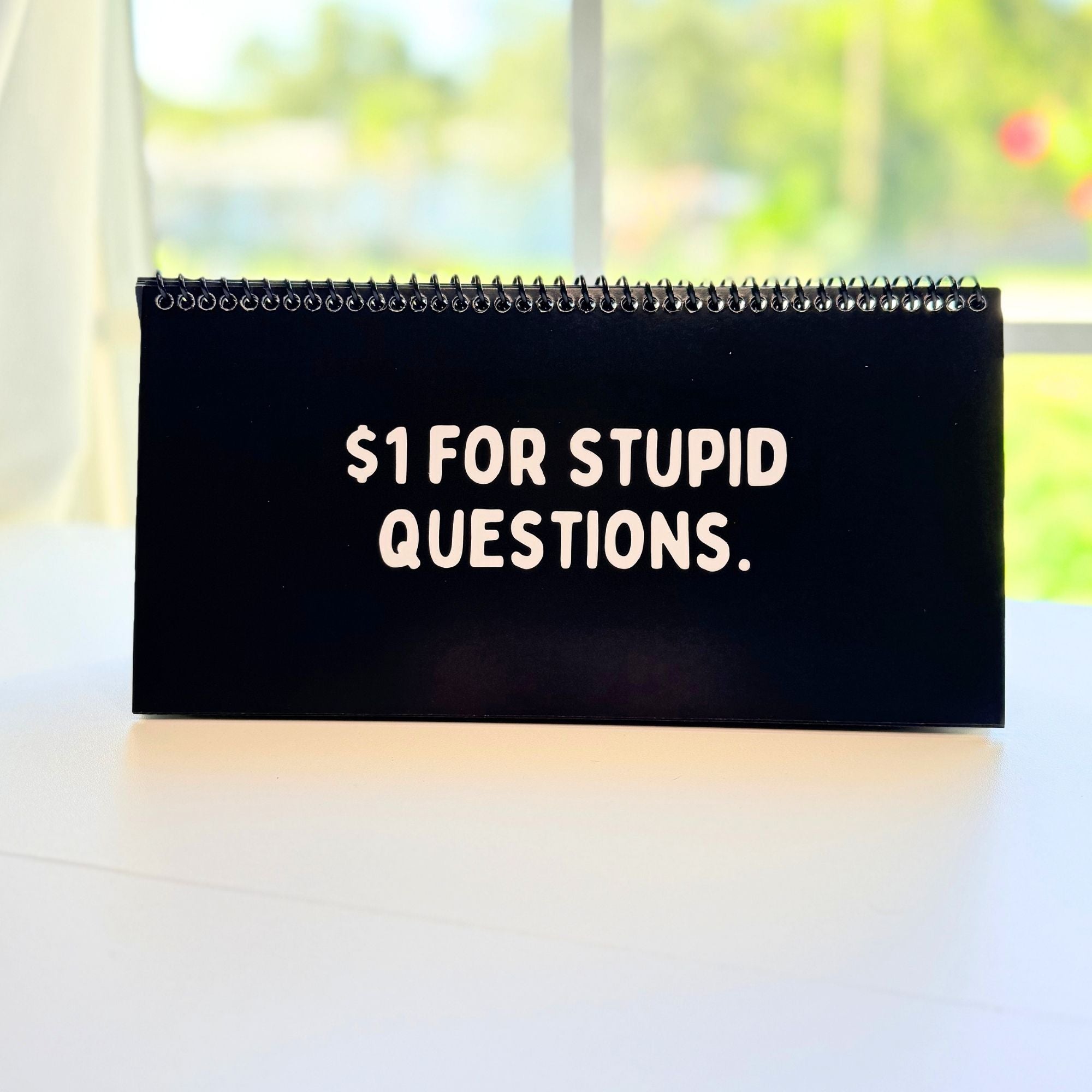 Daily Mood Desk Sign Black