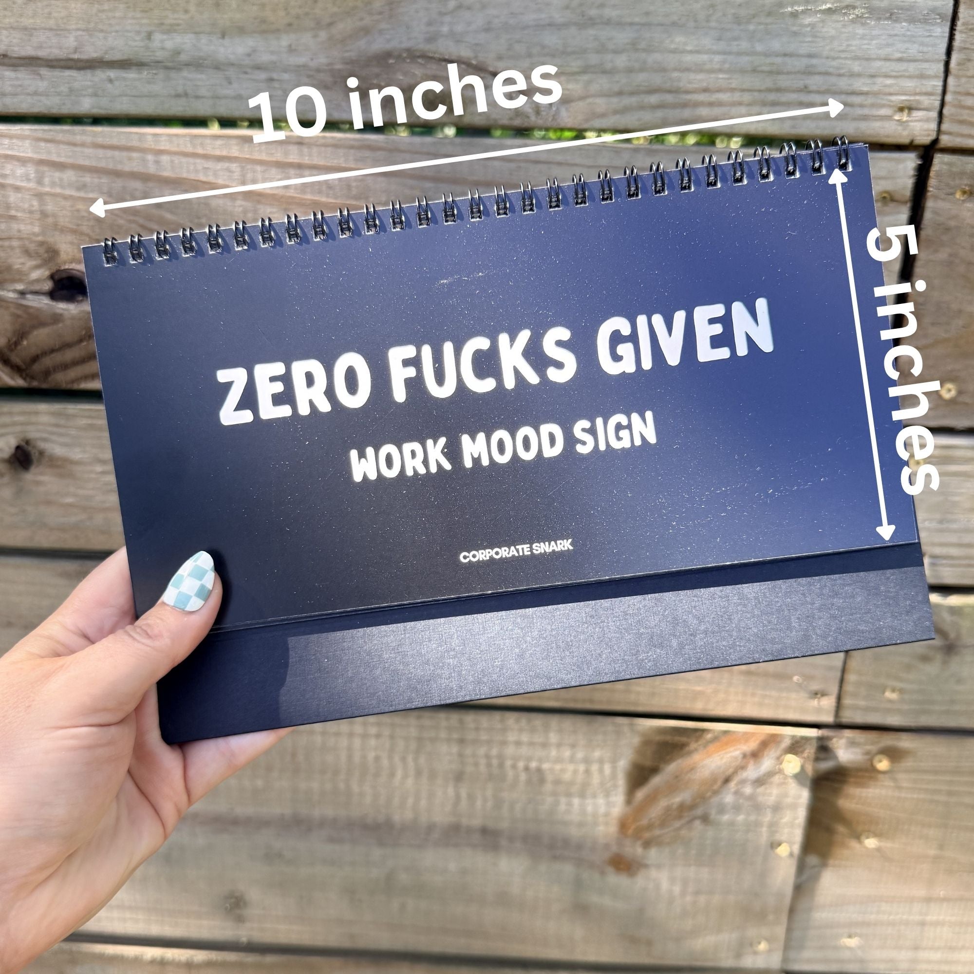 IMPERFECT Zero Fucks Given Work Mood Sign
