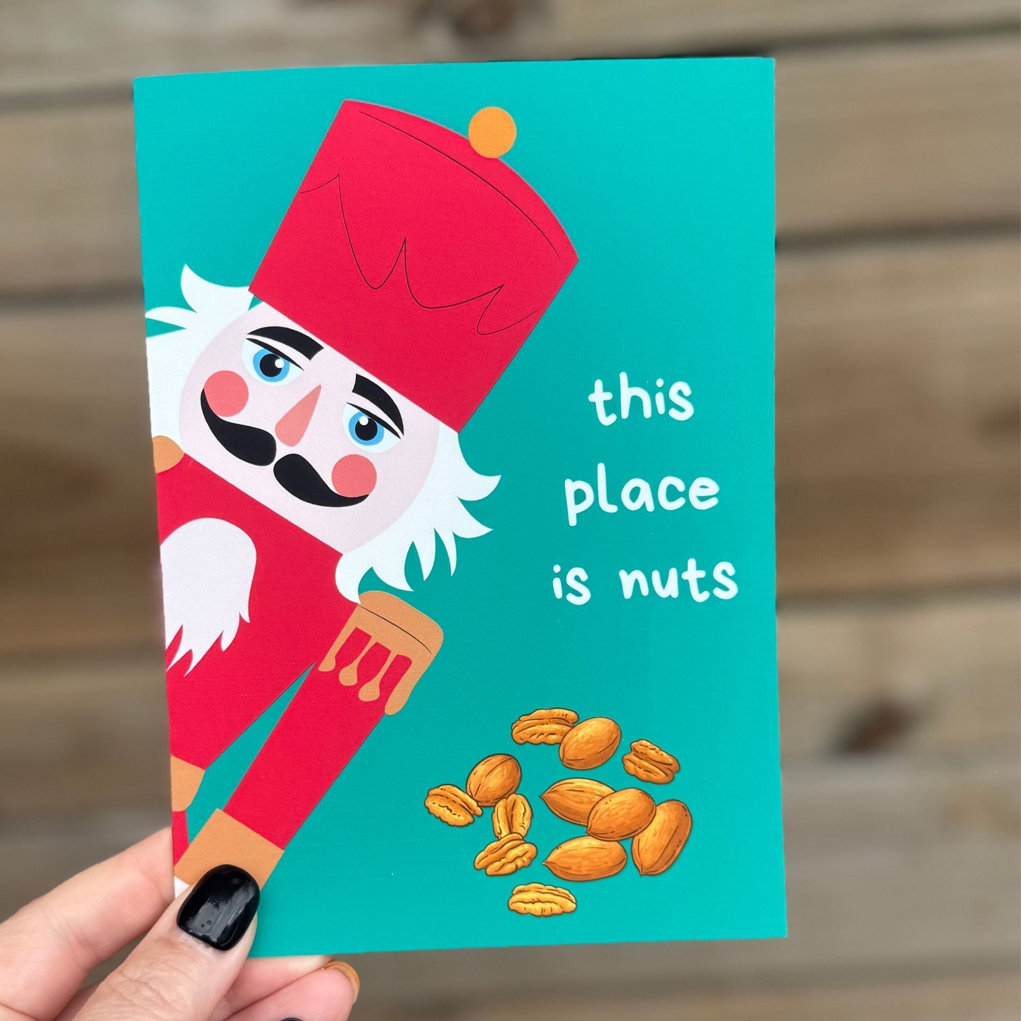 This Place Is Nuts Christmas Card