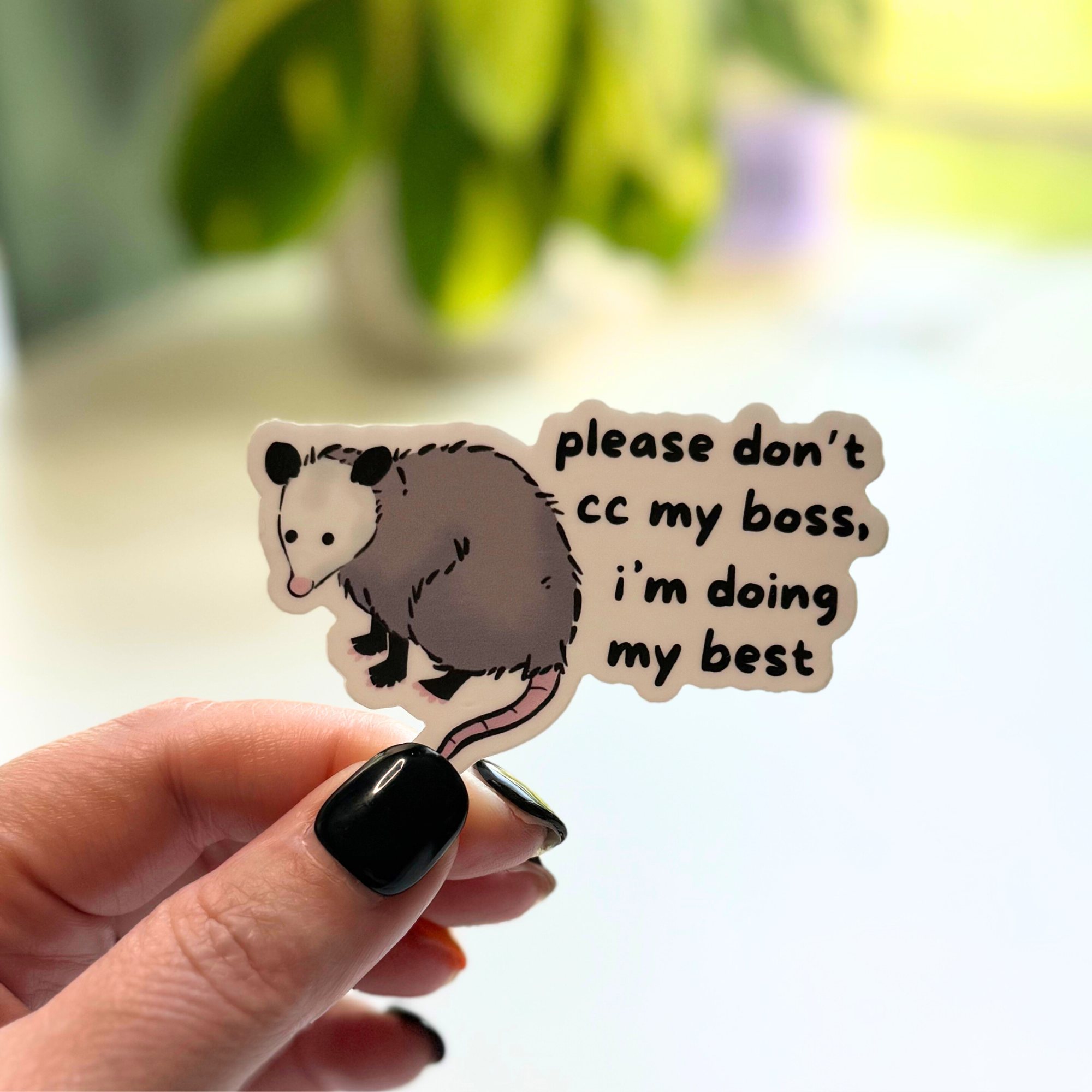 Opossums At Work Sticker 12-Pack