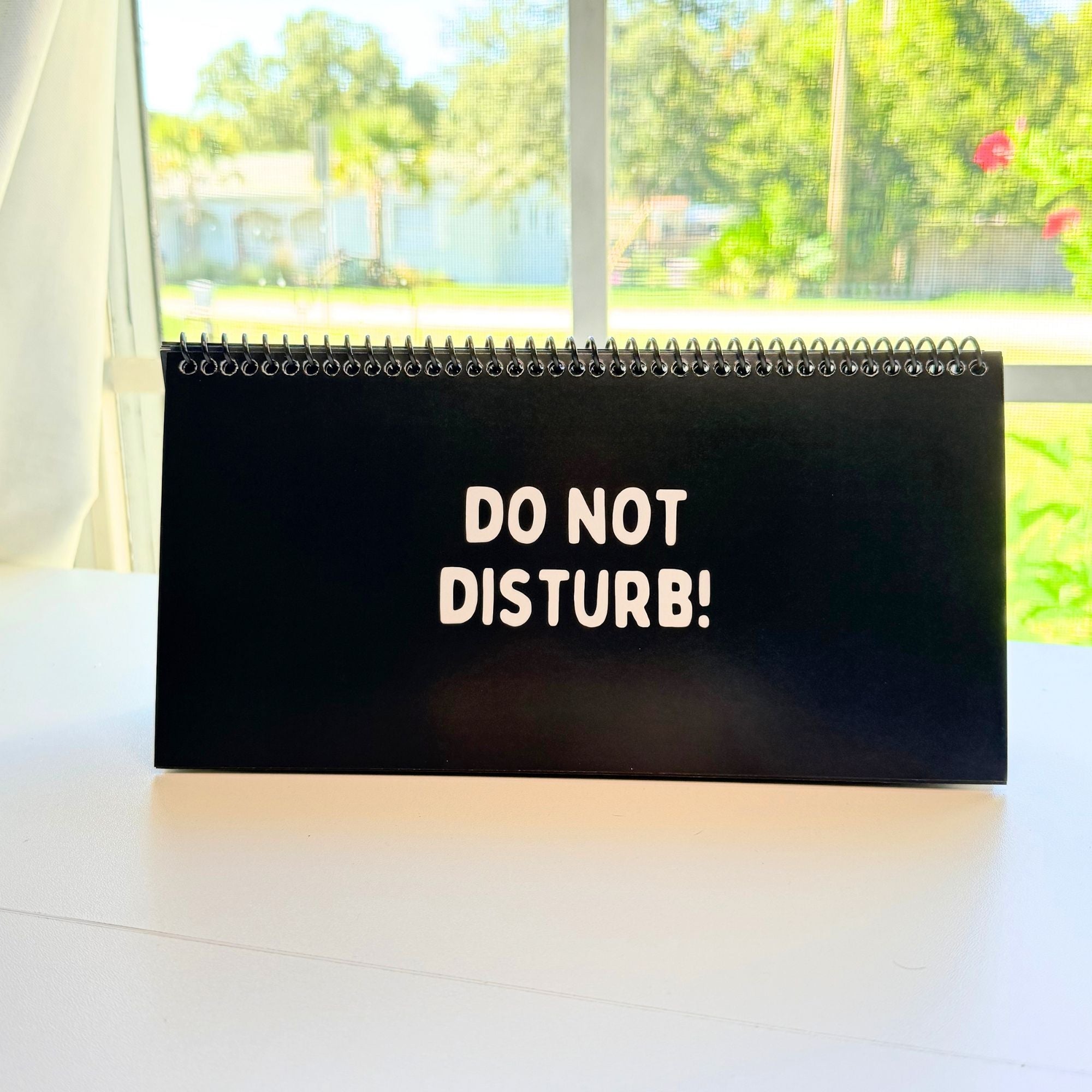 Daily Mood Desk Sign Black