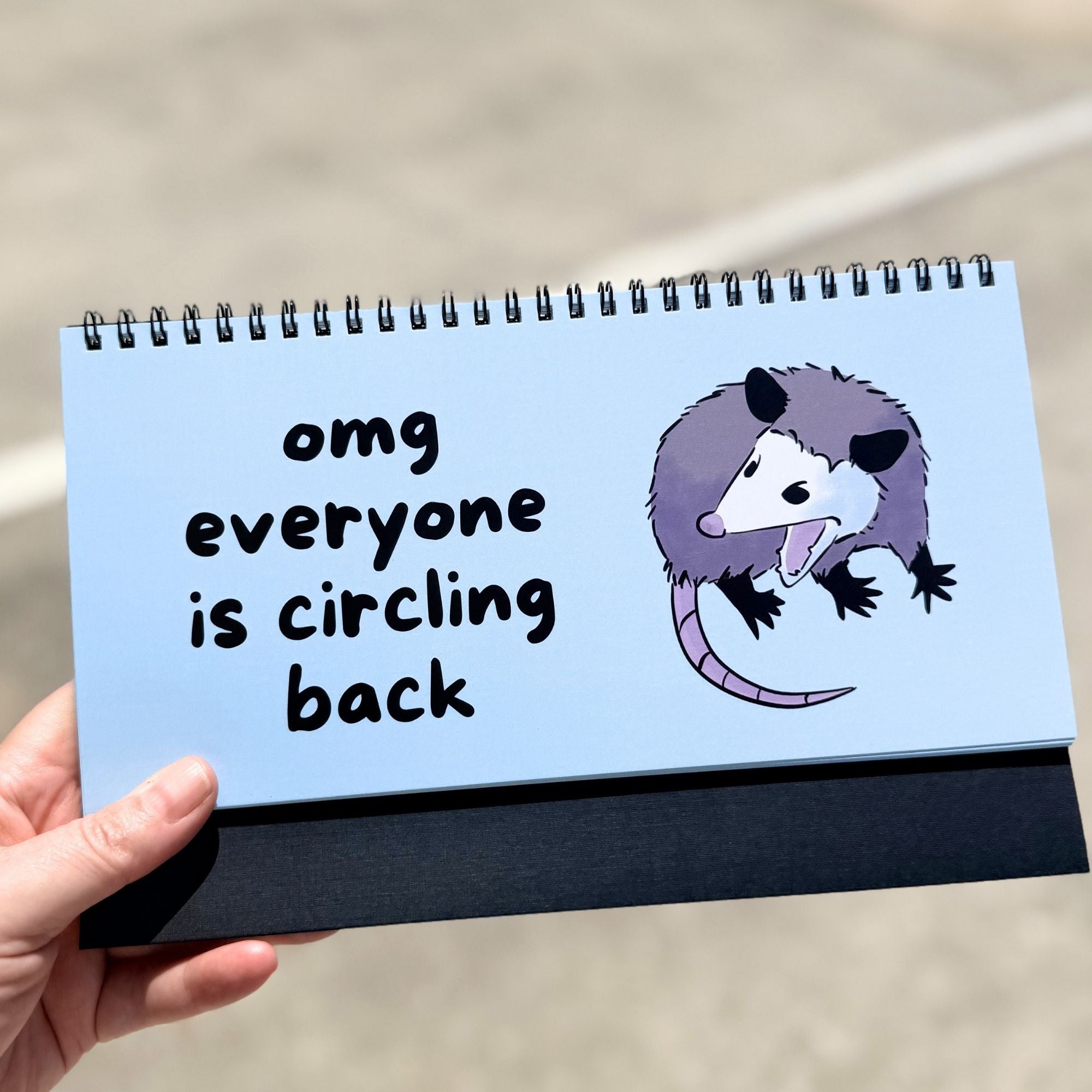 Opossums At Work Desk Sign