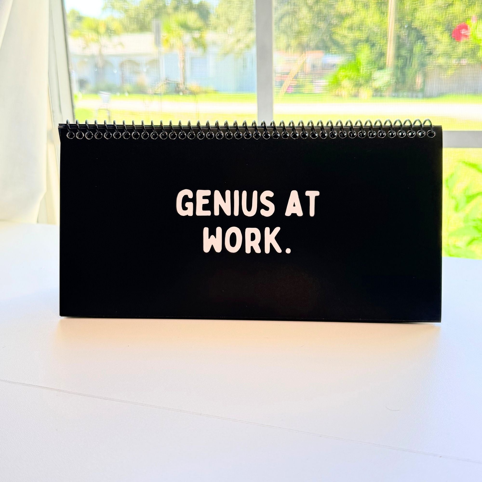 Daily Mood Desk Sign Black