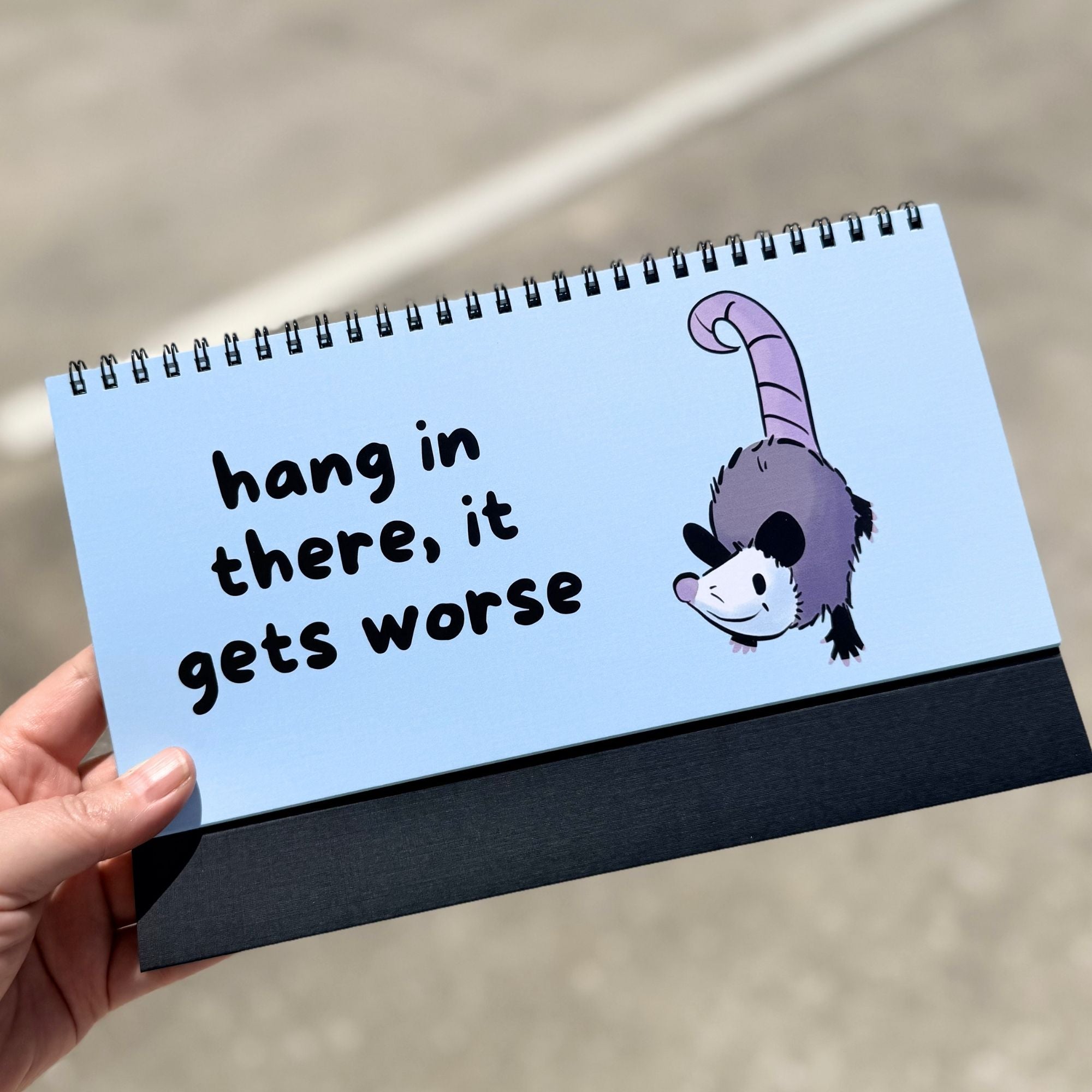 Opossums At Work Desk Sign