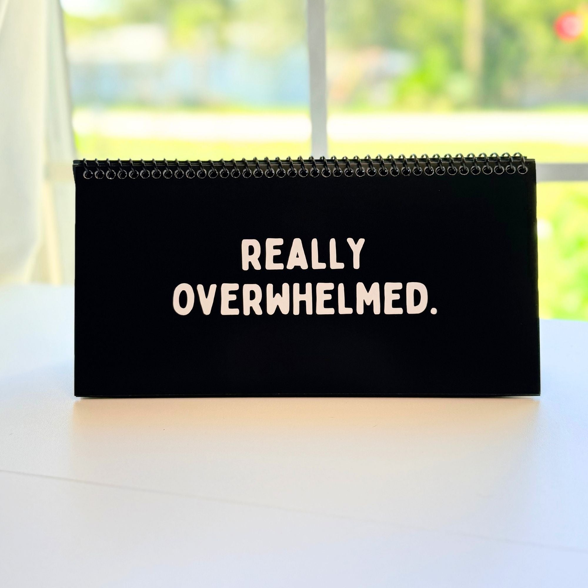 Daily Mood Desk Sign Black