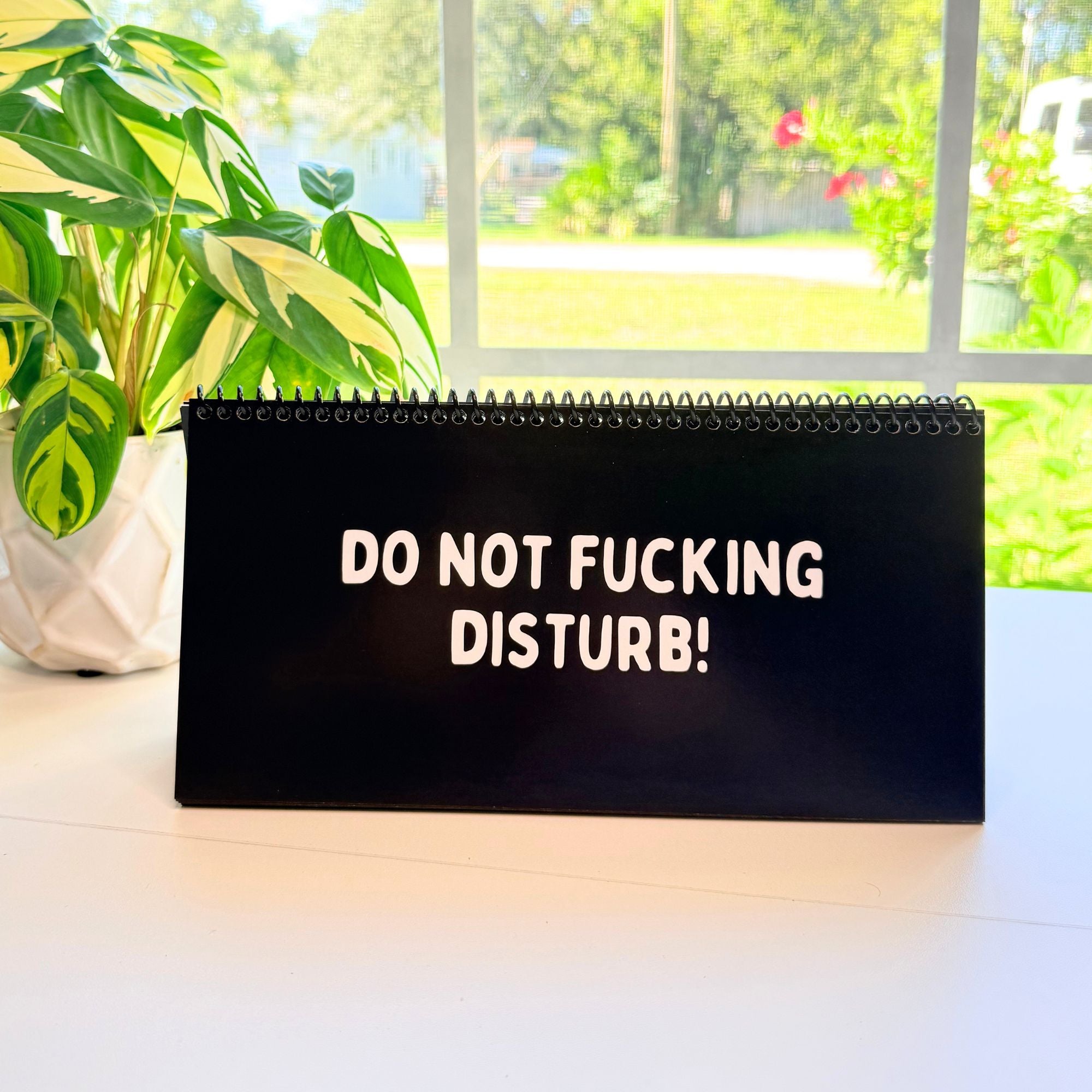 The Daily Mood Desk Sign for People That Like To Say F*ck Black