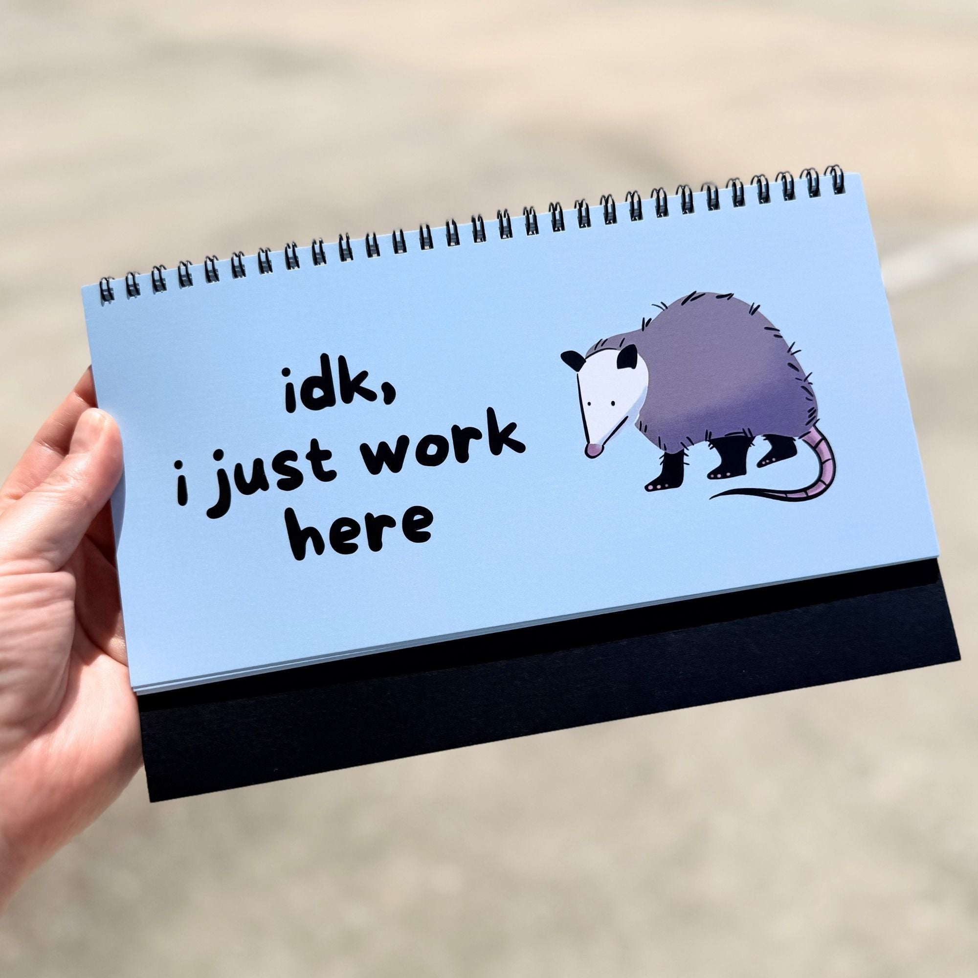 Opossums At Work Desk Sign