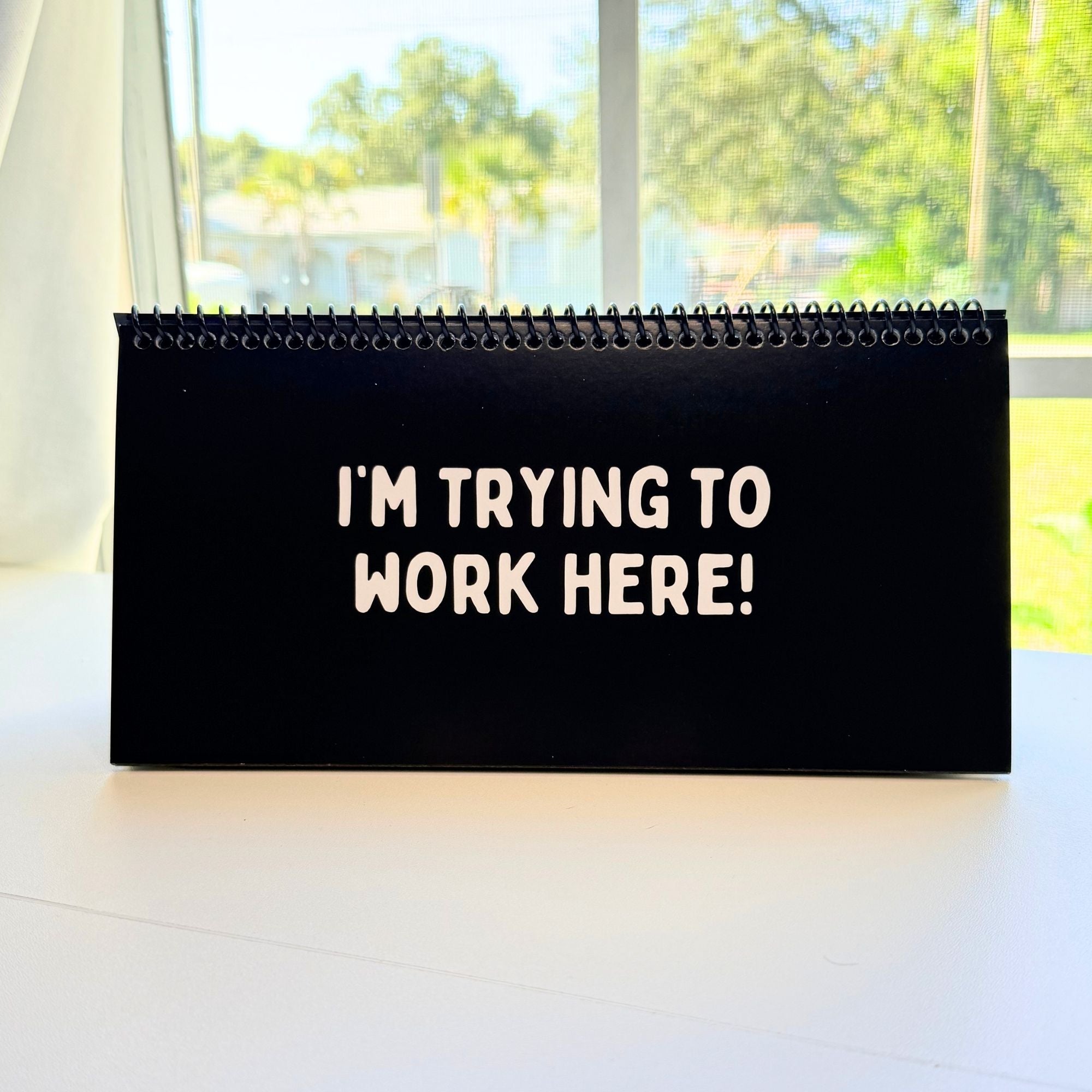 Daily Mood Desk Sign Black