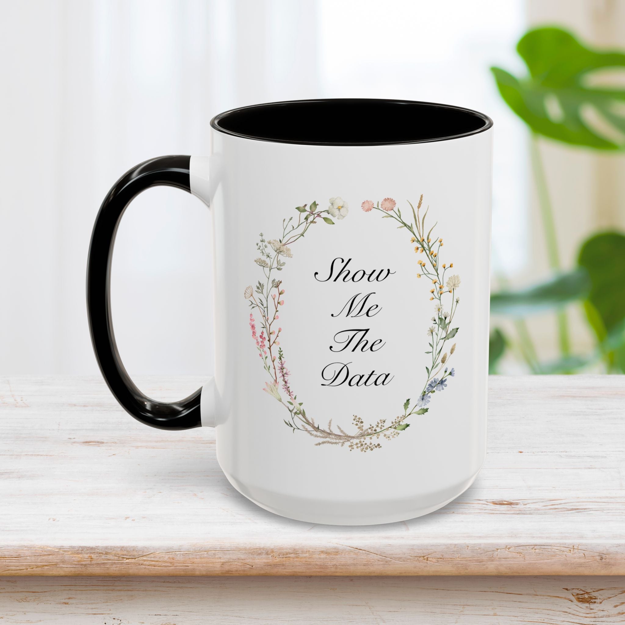 Show Me The Data Mug 15oz