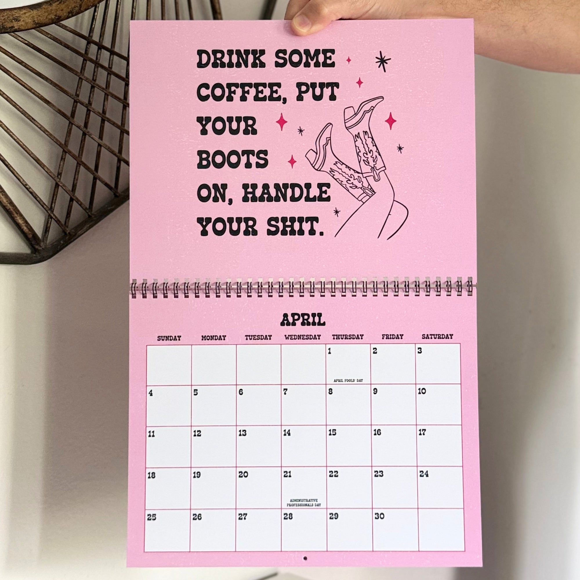 2027 Giddy Up Bitches Cowgirl Calendar
