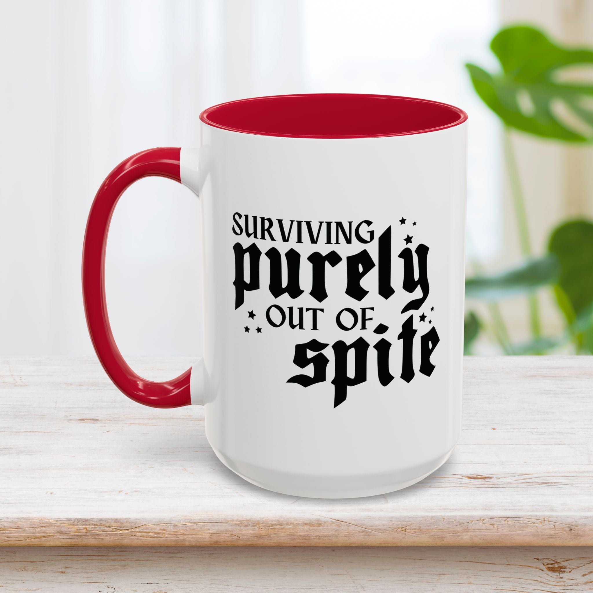 Surviving Purely Out Of Spite Mug 15oz
