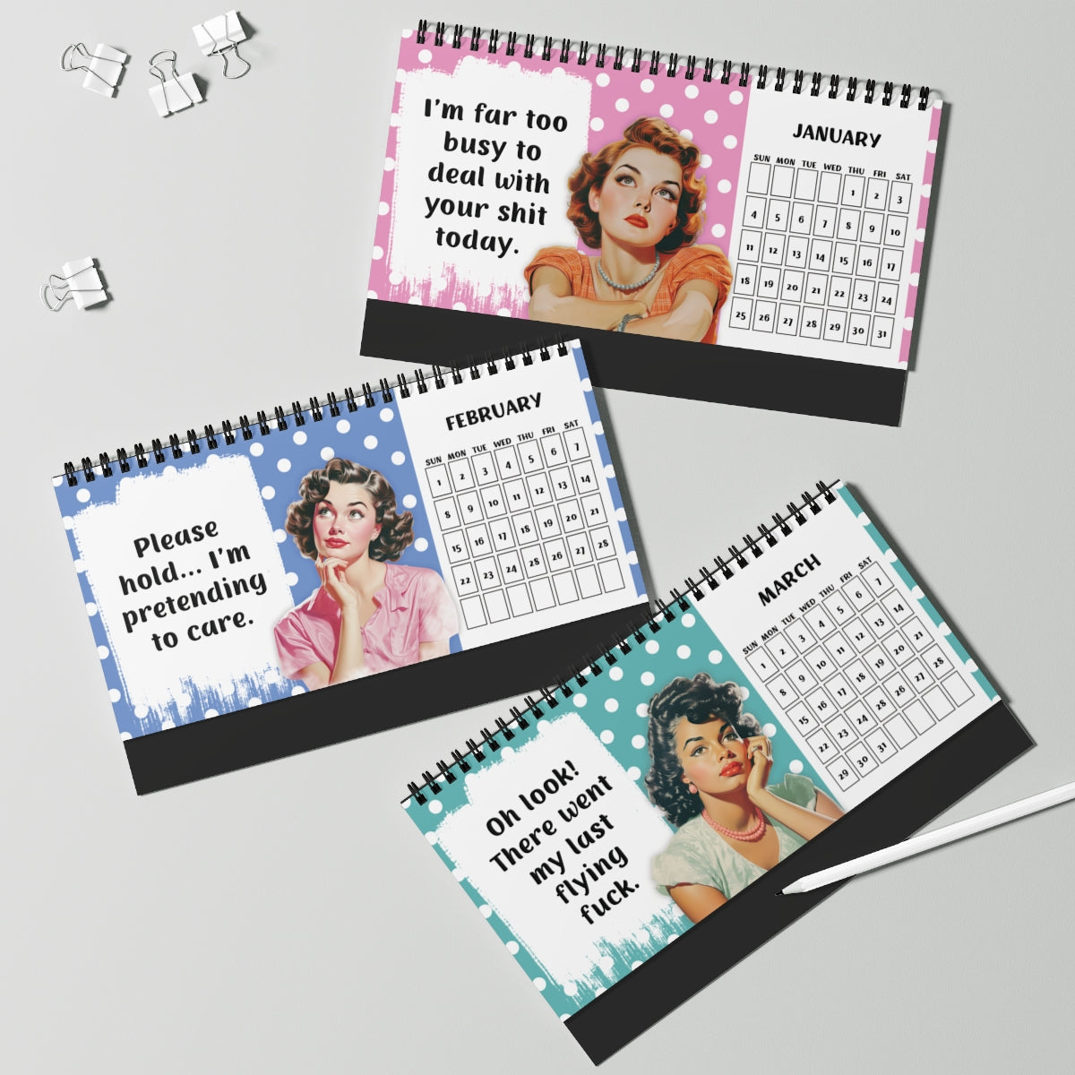 2026 I Wish Being A Bitch Paid The Bills Calendar