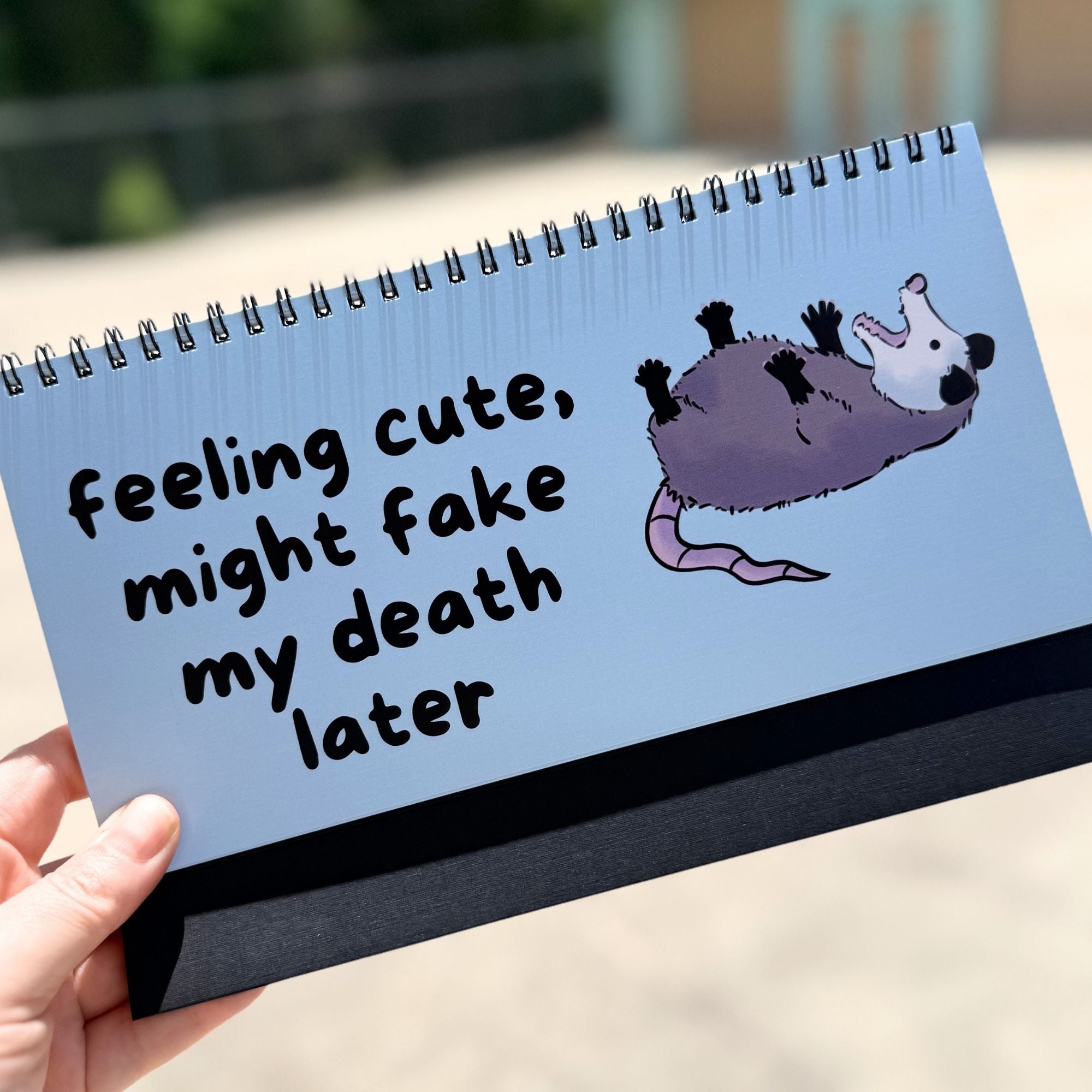 Opossums At Work Desk Sign