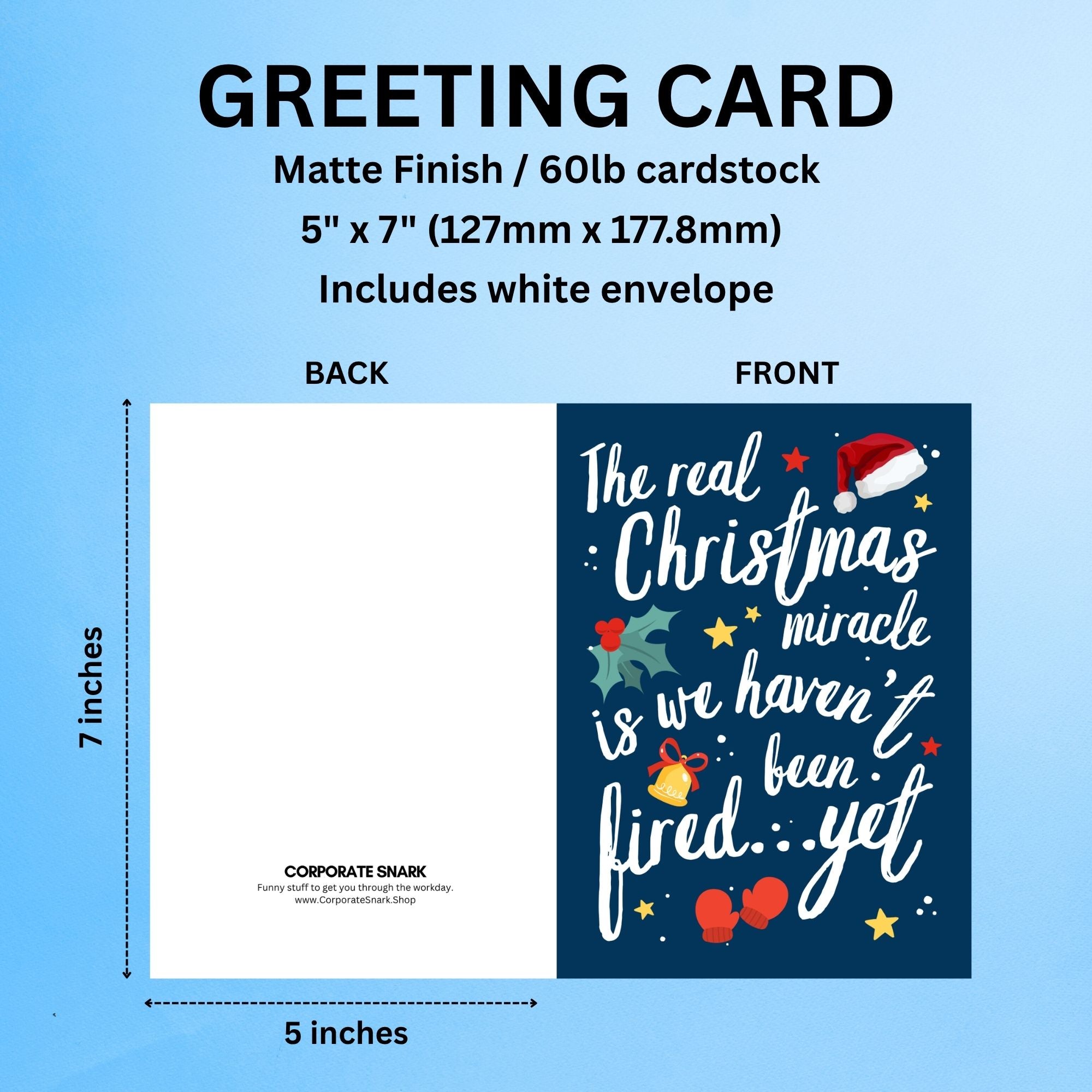 The Real Christmas Miracle Card