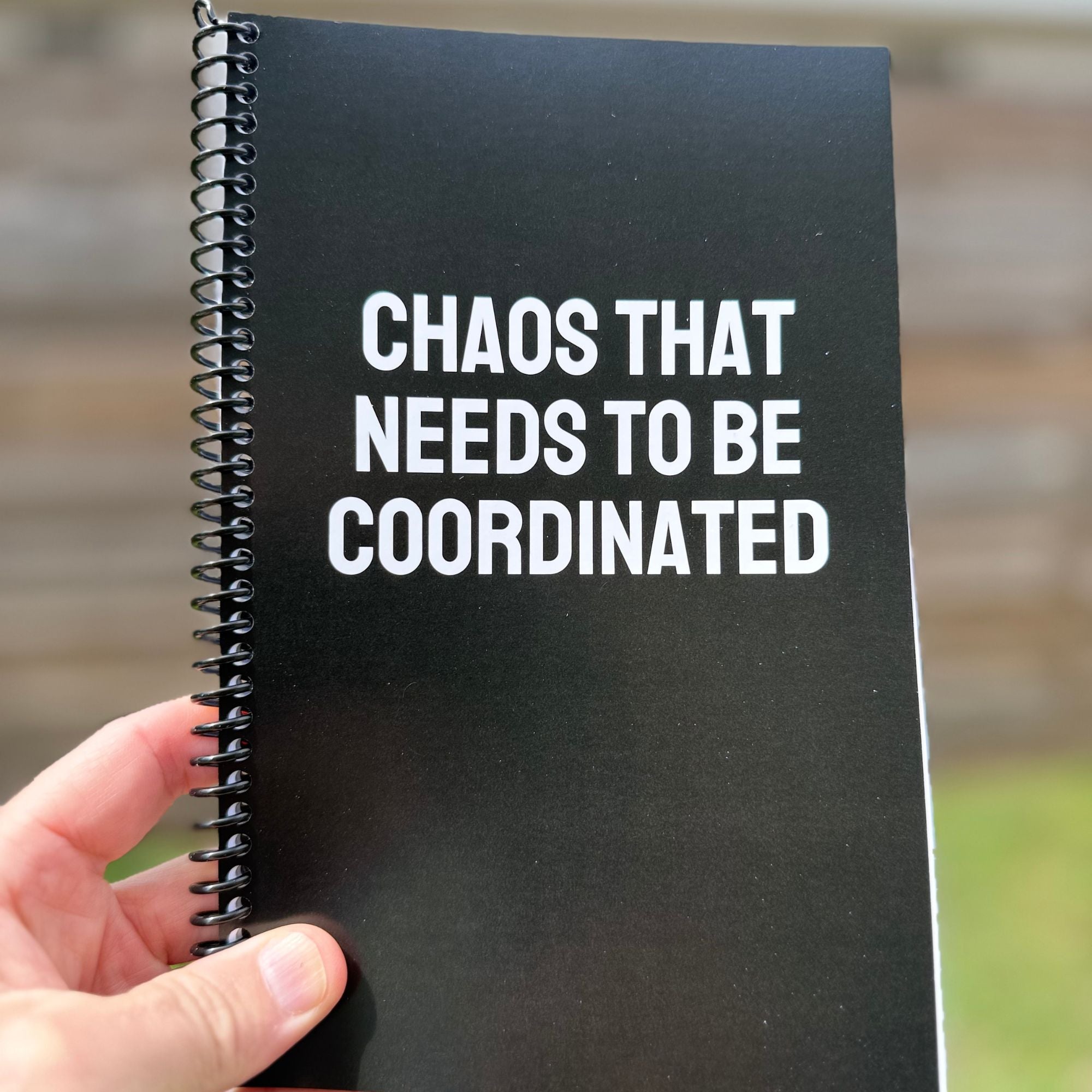 Chaos That Needs To Be Coordinated Notebook