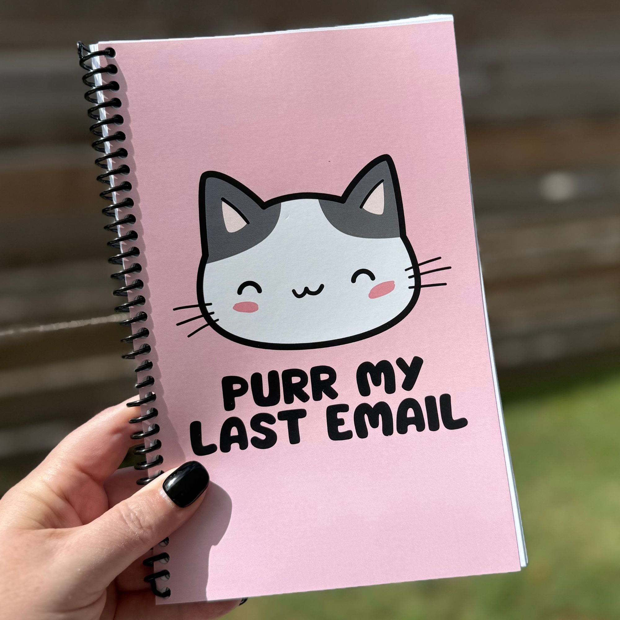 Purr My Last Email Notebook