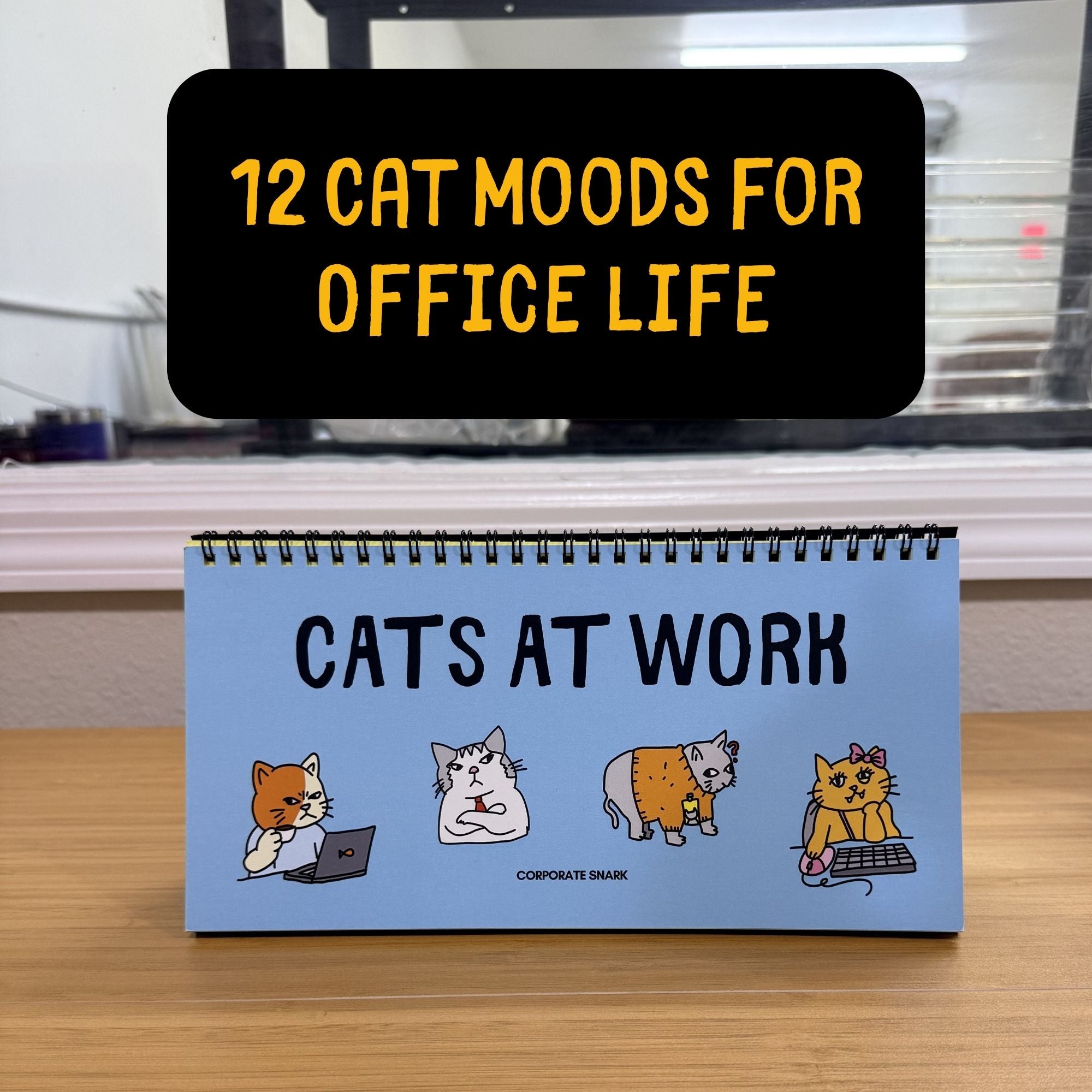 Cats At Work Desk Sign