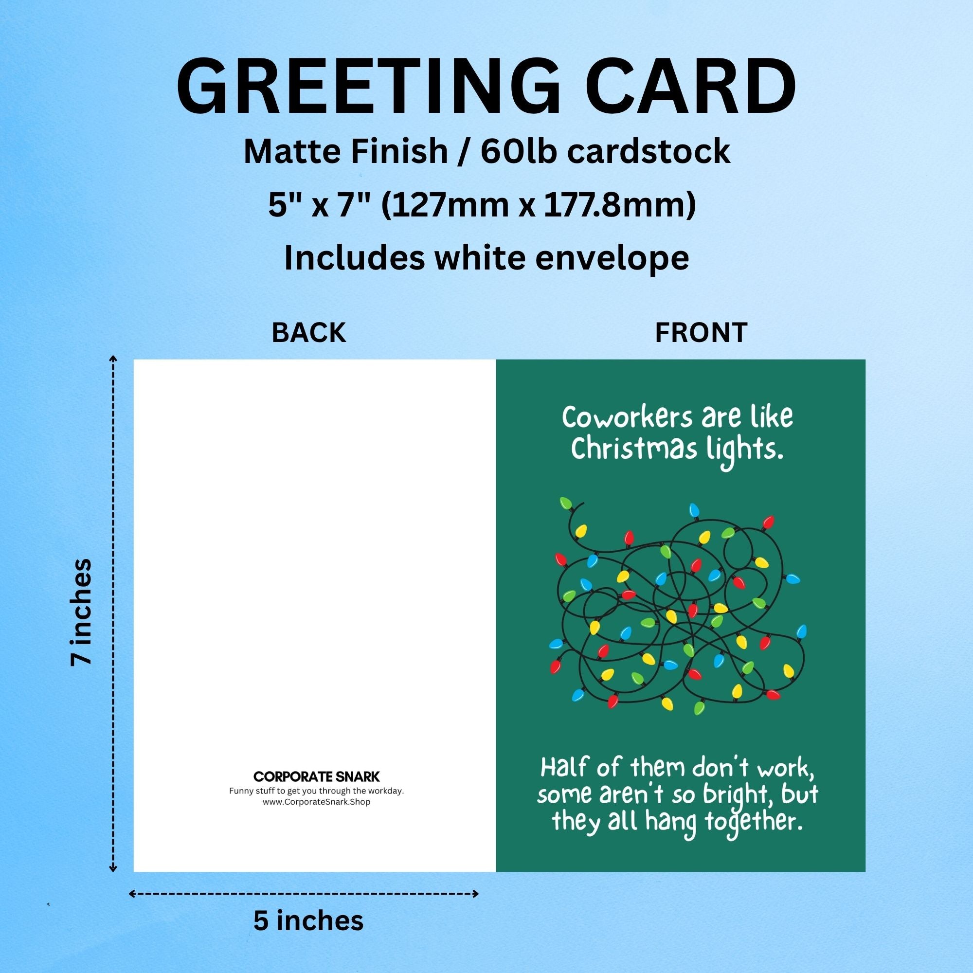 Coworkers Are Like Christmas Lights Christmas Card