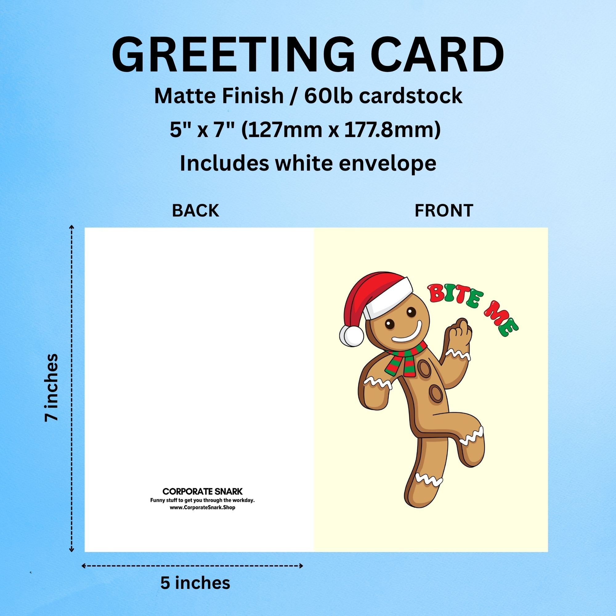 Bite Me Christmas Card