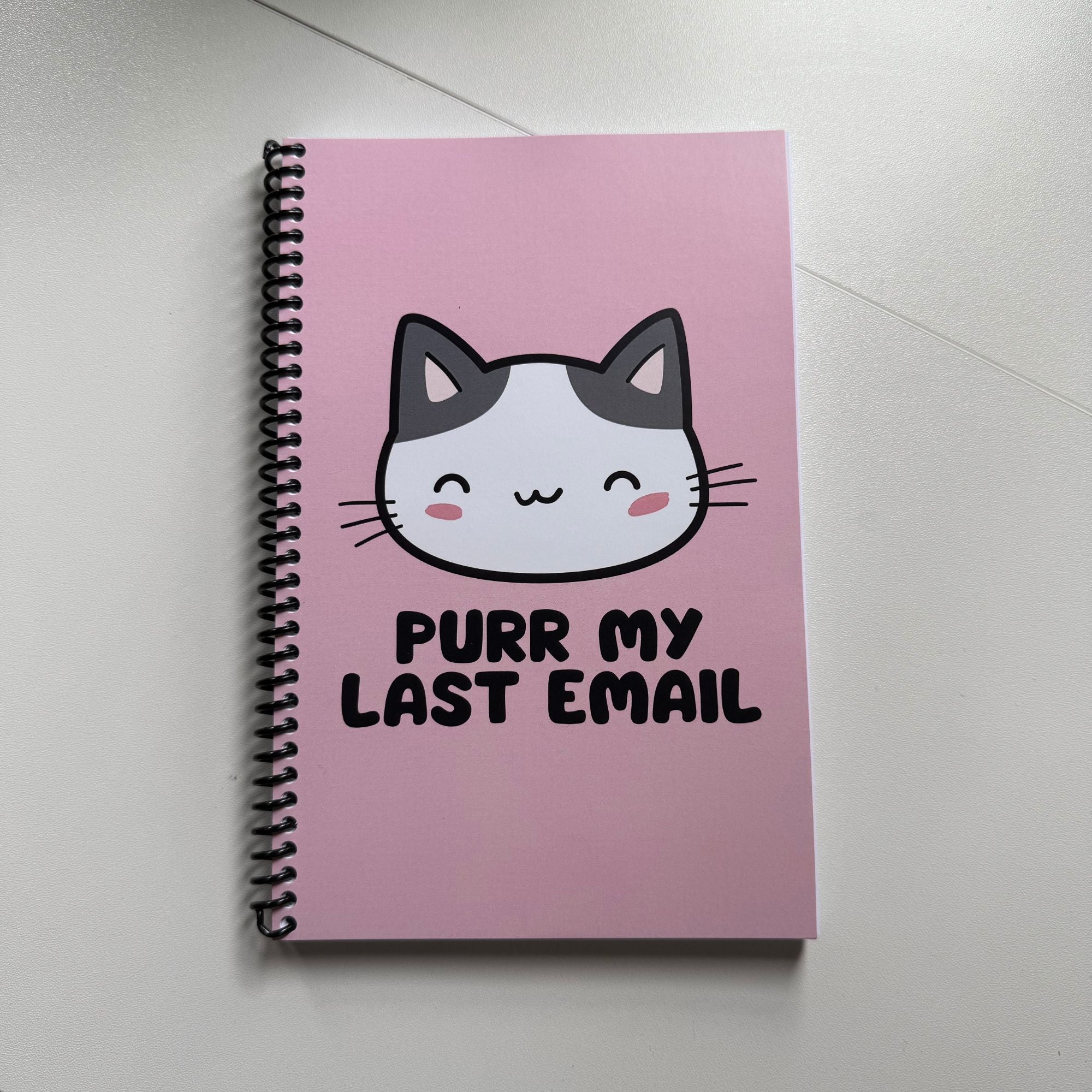 Purr My Last Email Notebook