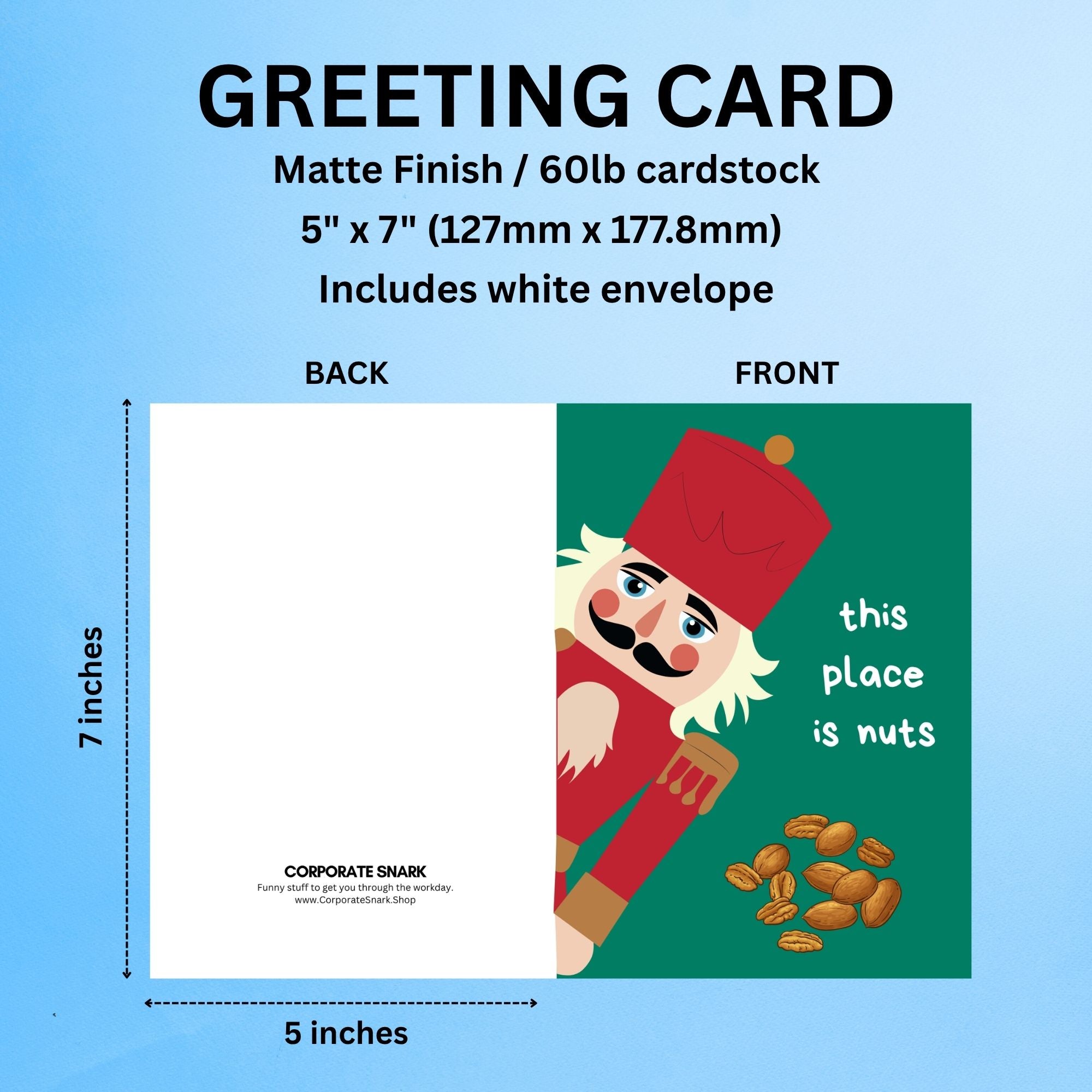 This Place Is Nuts Christmas Card