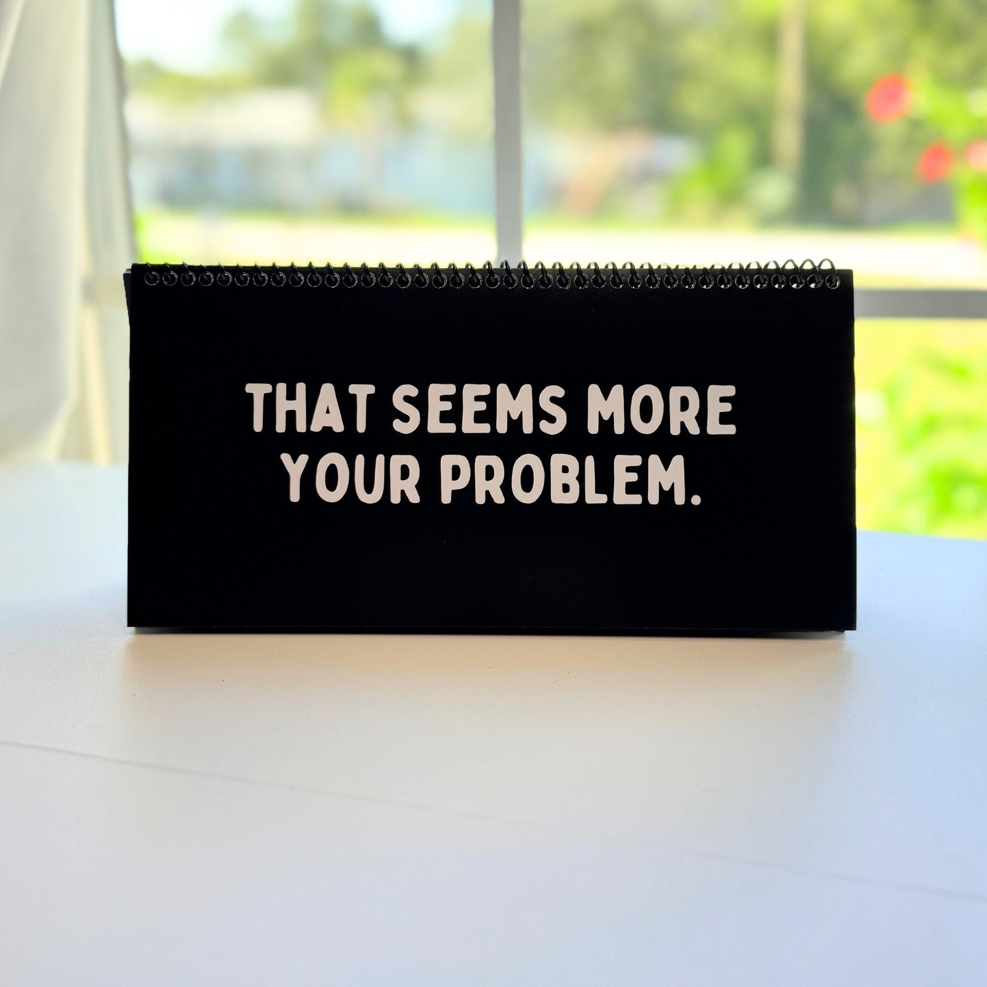 Daily Mood Desk Sign Black