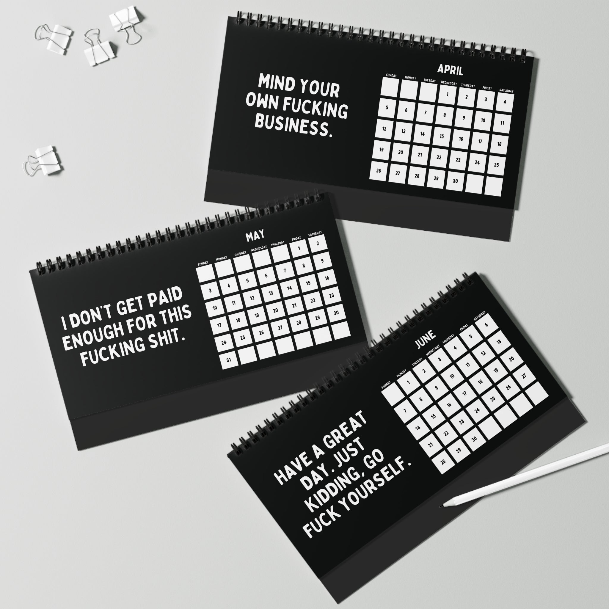 2026 Things I Want To Say At Work Calendar