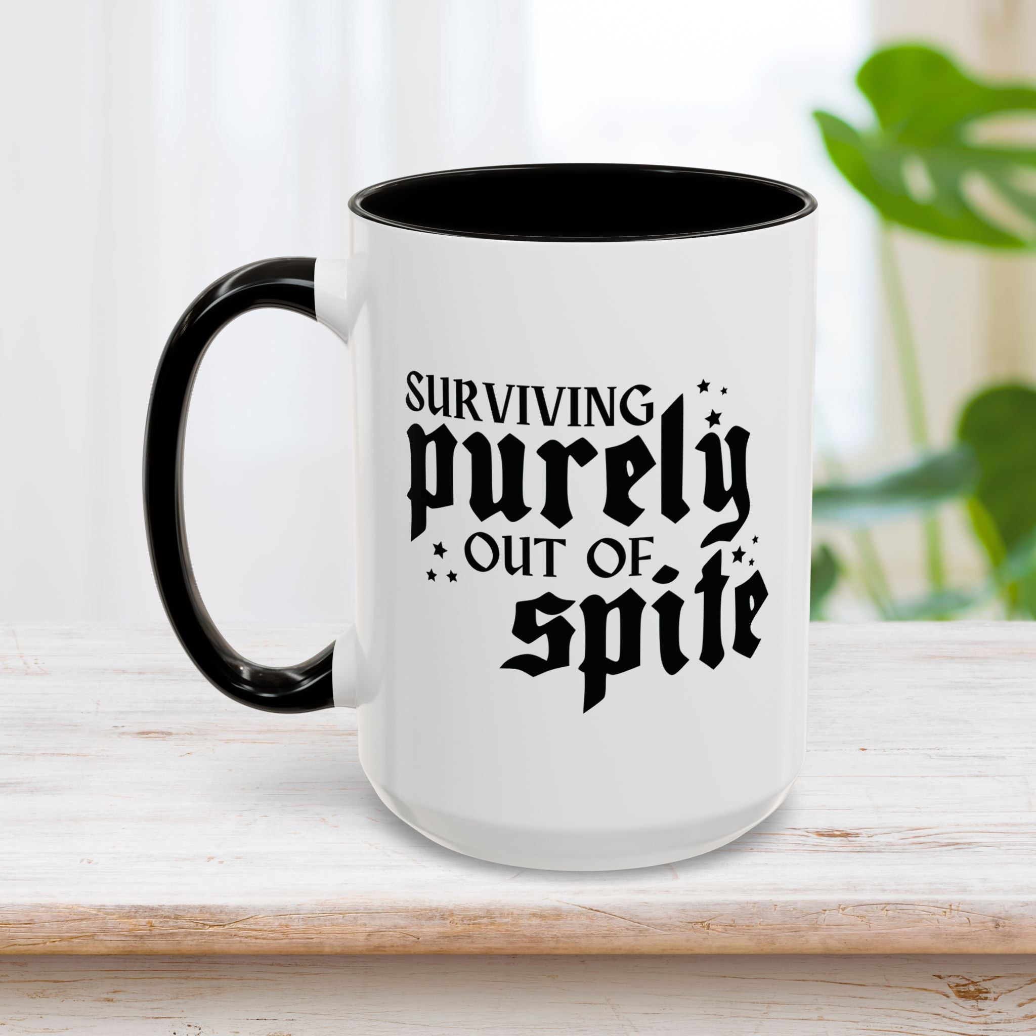 Surviving Purely Out Of Spite Mug 15oz