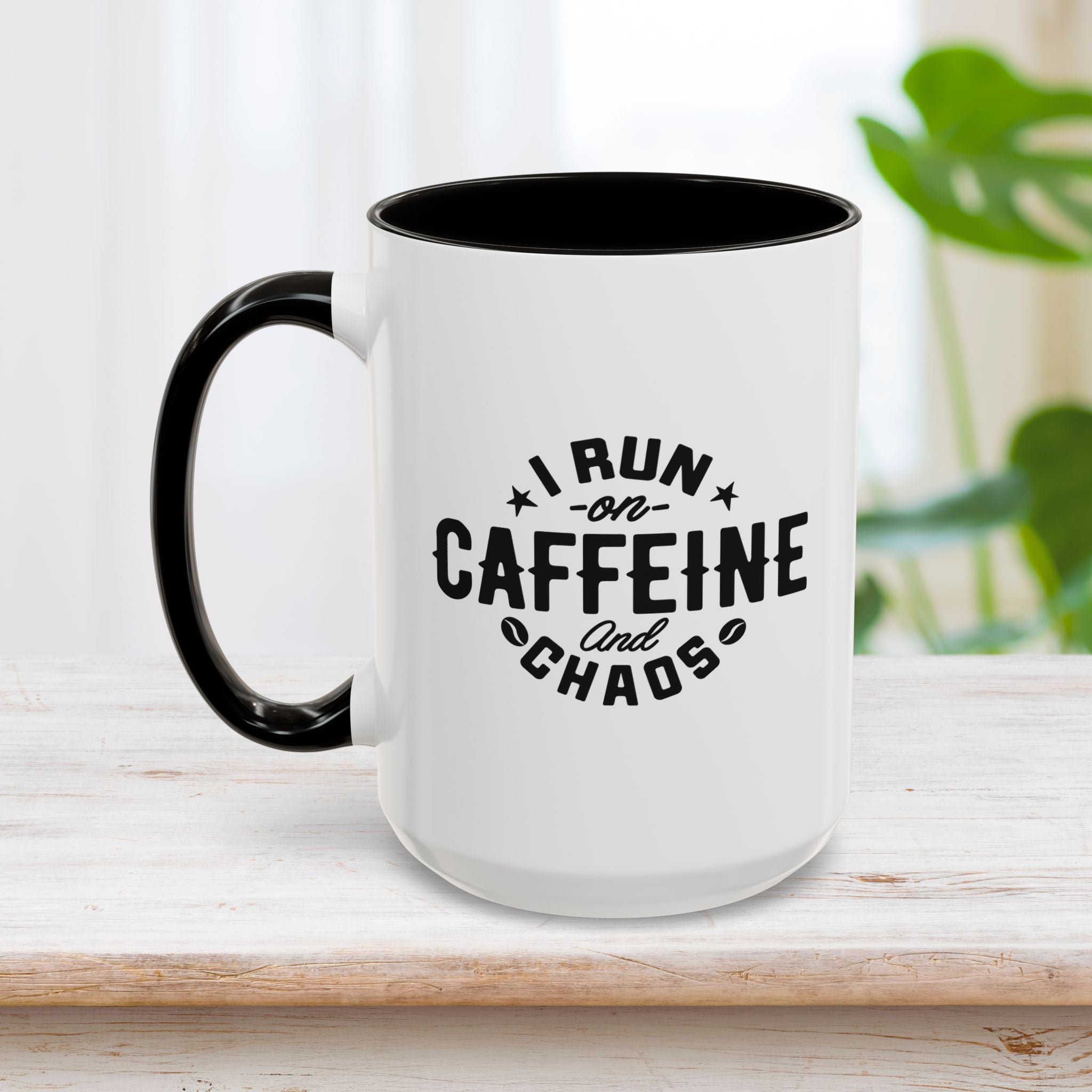 I Run On Caffeine Mug 15oz