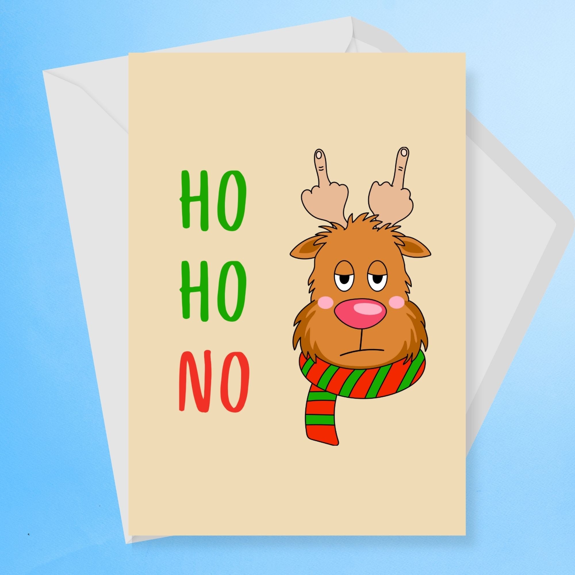 Ho Ho No Christmas Card