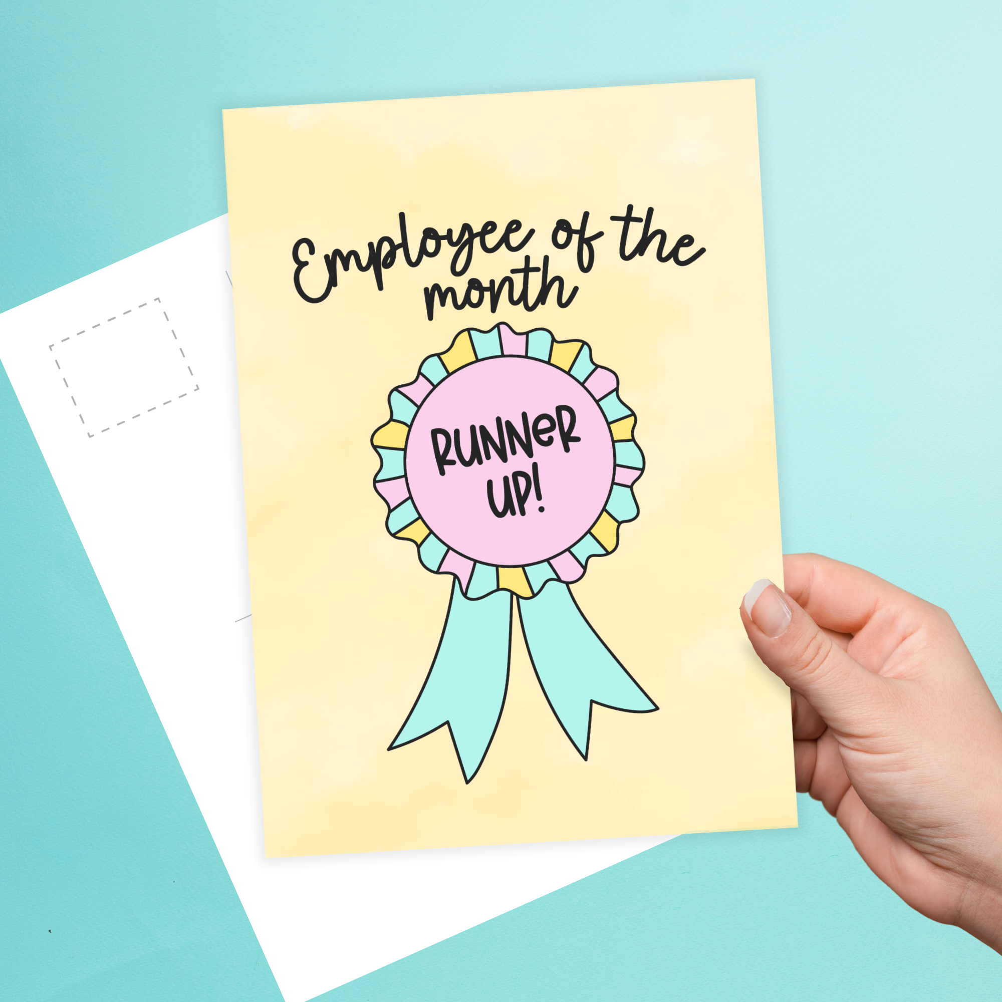 Employee Of The Month Runner Up Postcard