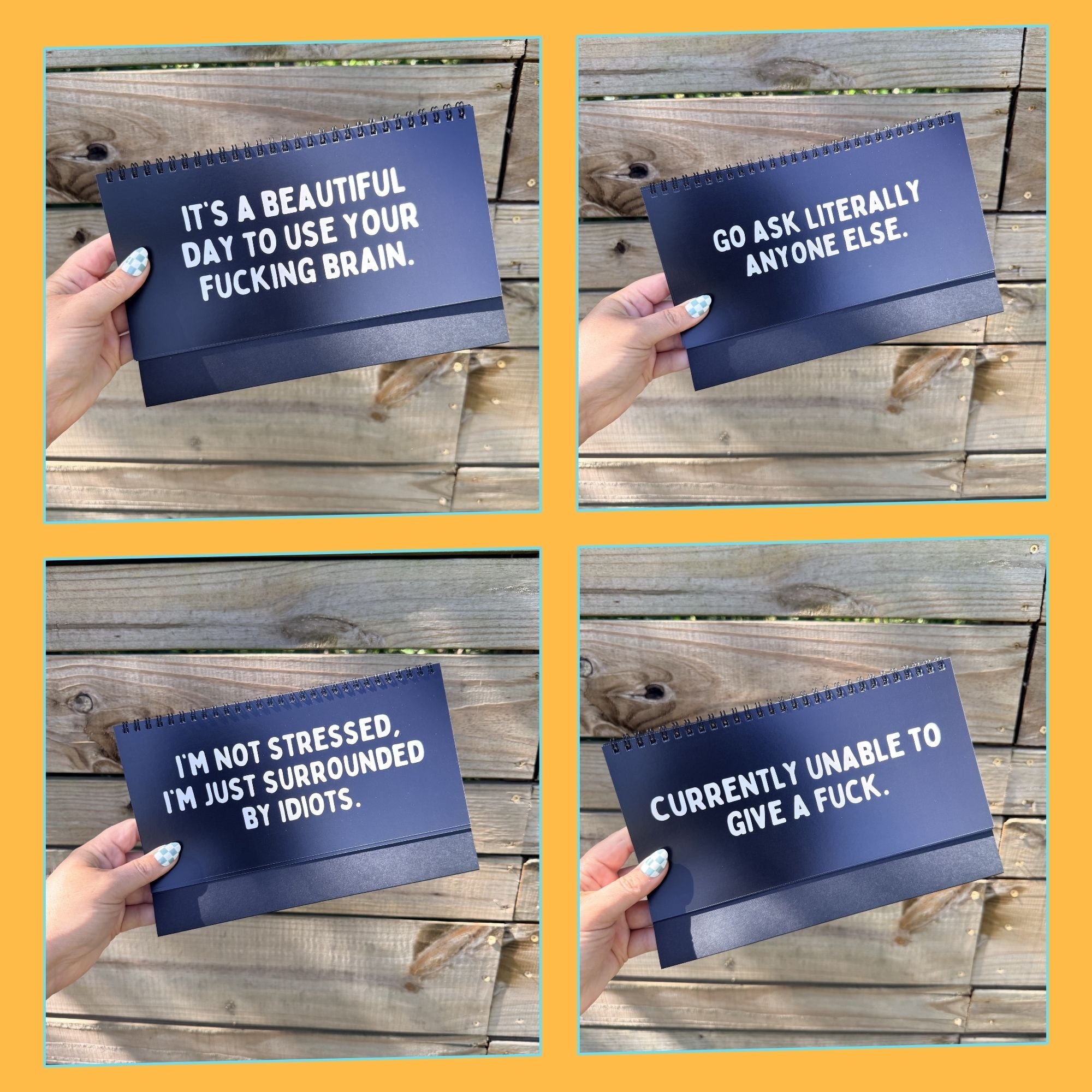 Zero F*cks Given Work Mood Desk Flip Sign
