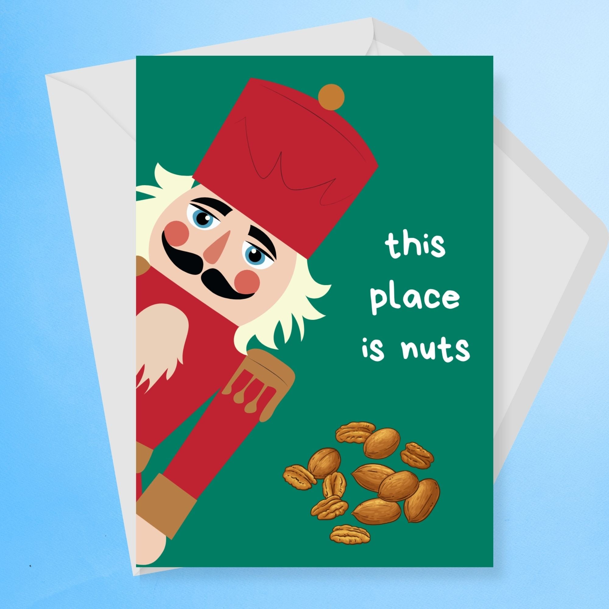 This Place Is Nuts Christmas Card