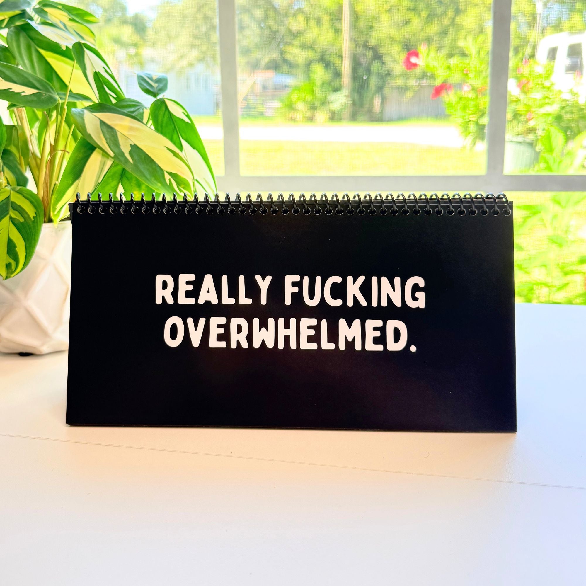 The Daily Mood Desk Sign for People That Like To Say F*ck Black