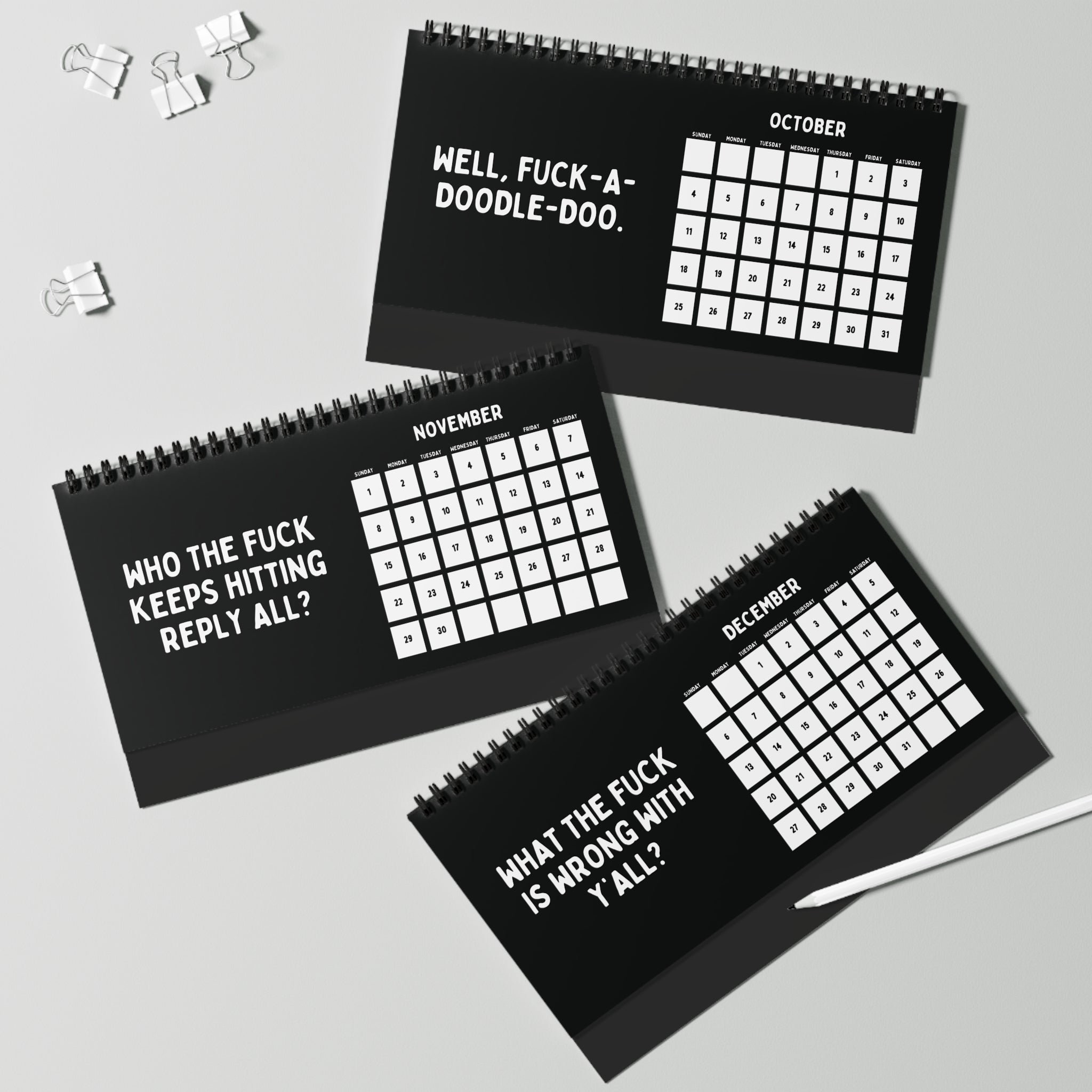 2026 Things I Want To Say At Work Calendar