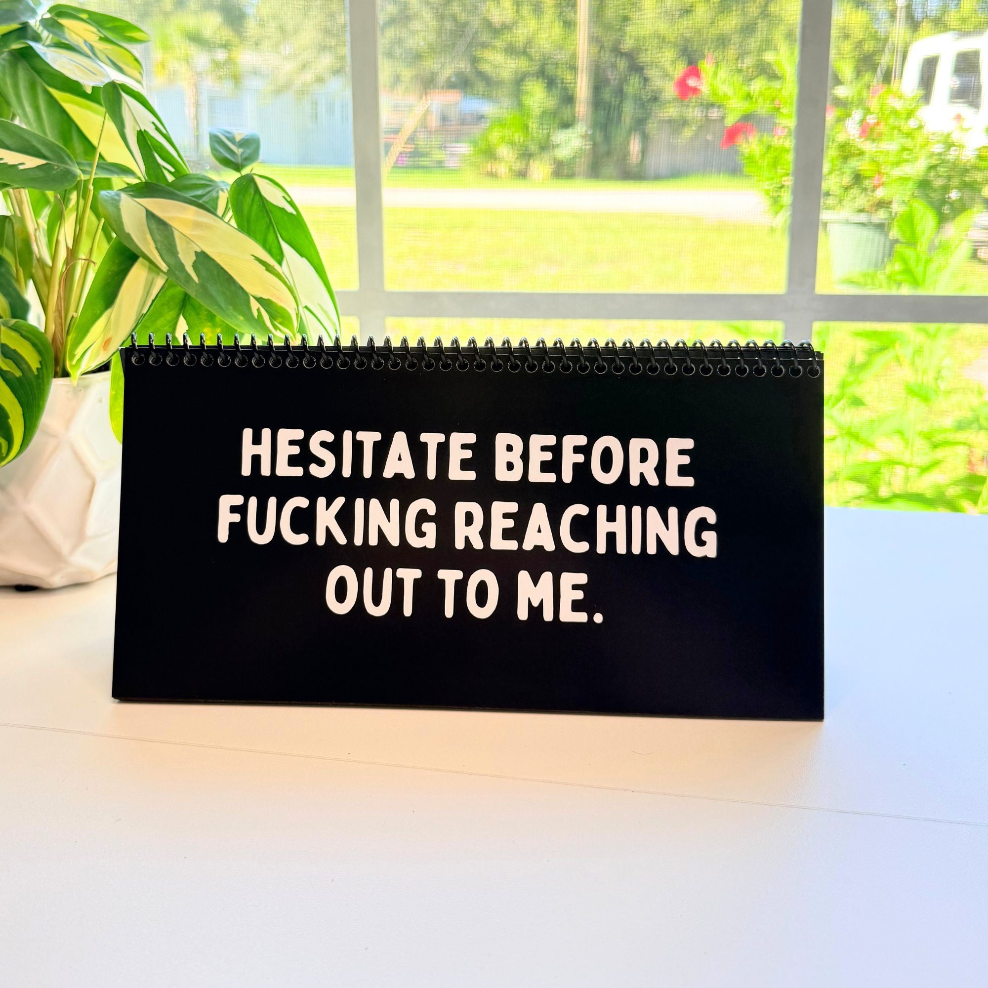 The Daily Mood Desk Sign for People That Like To Say F*ck Black