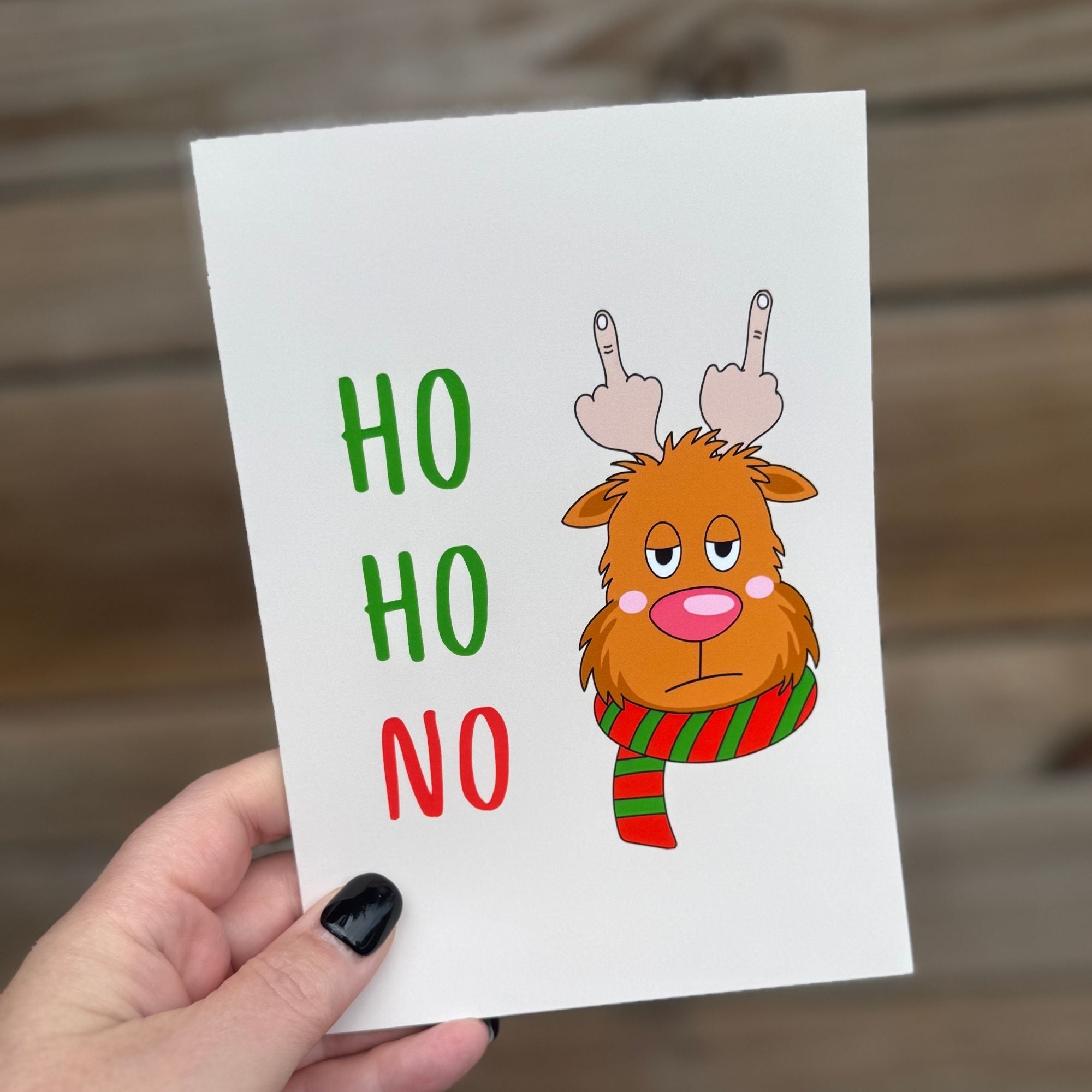 Ho Ho No Christmas Card