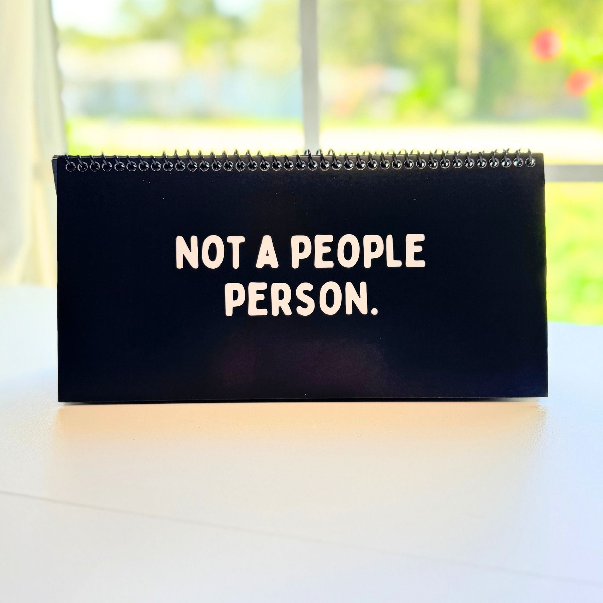 Daily Mood Desk Sign Black