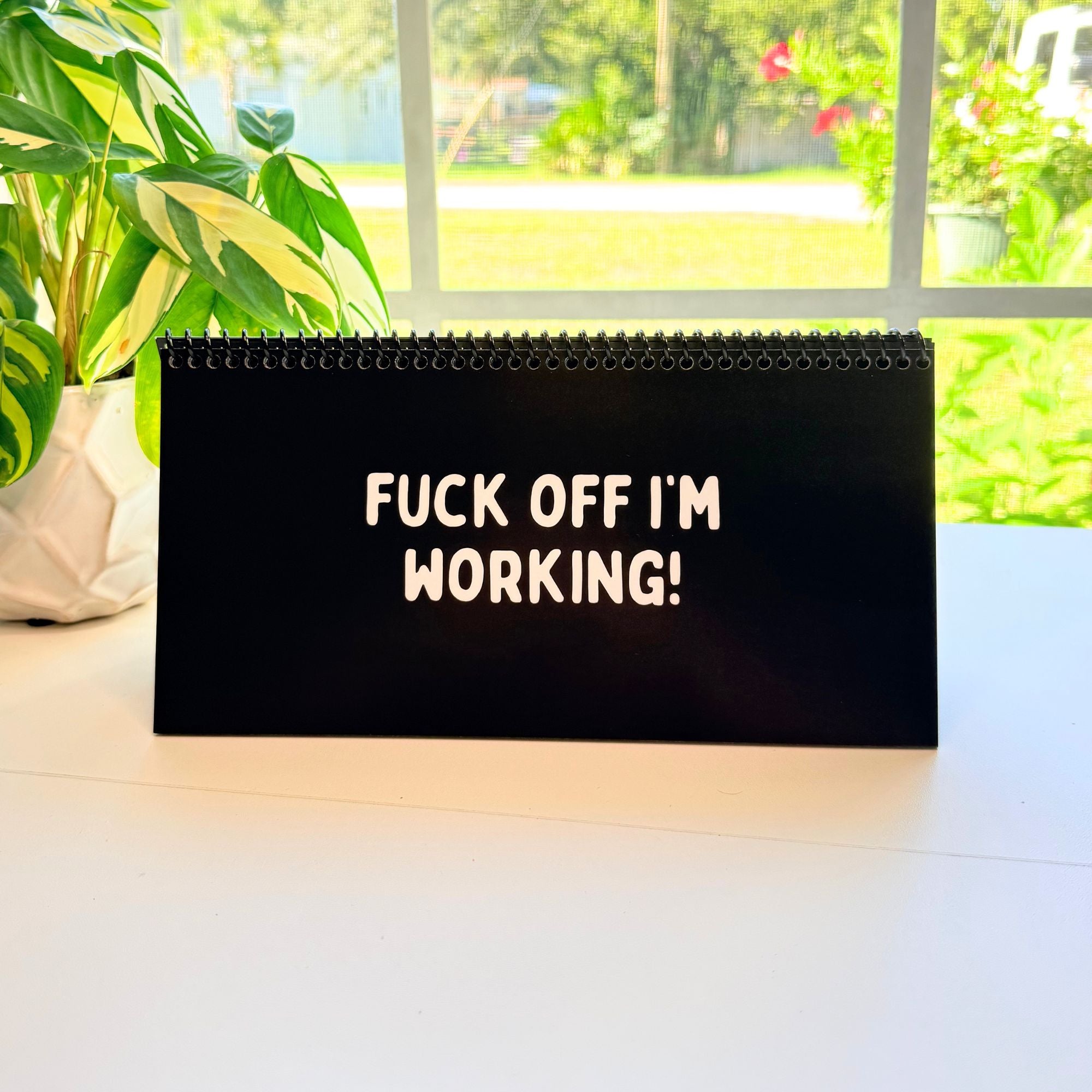 The Daily Mood Desk Sign for People That Like To Say F*ck Black