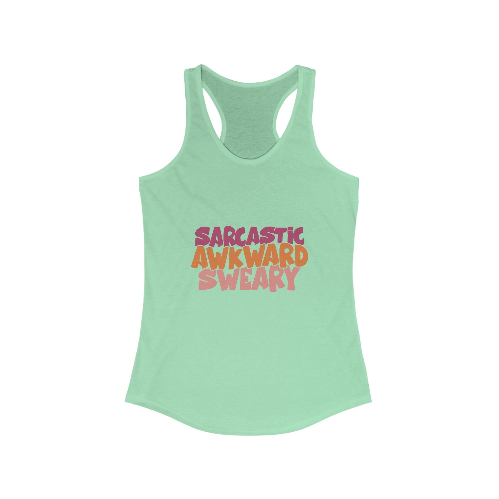 Sarcastic, Awkward, Sweary Women's Racerback Tank