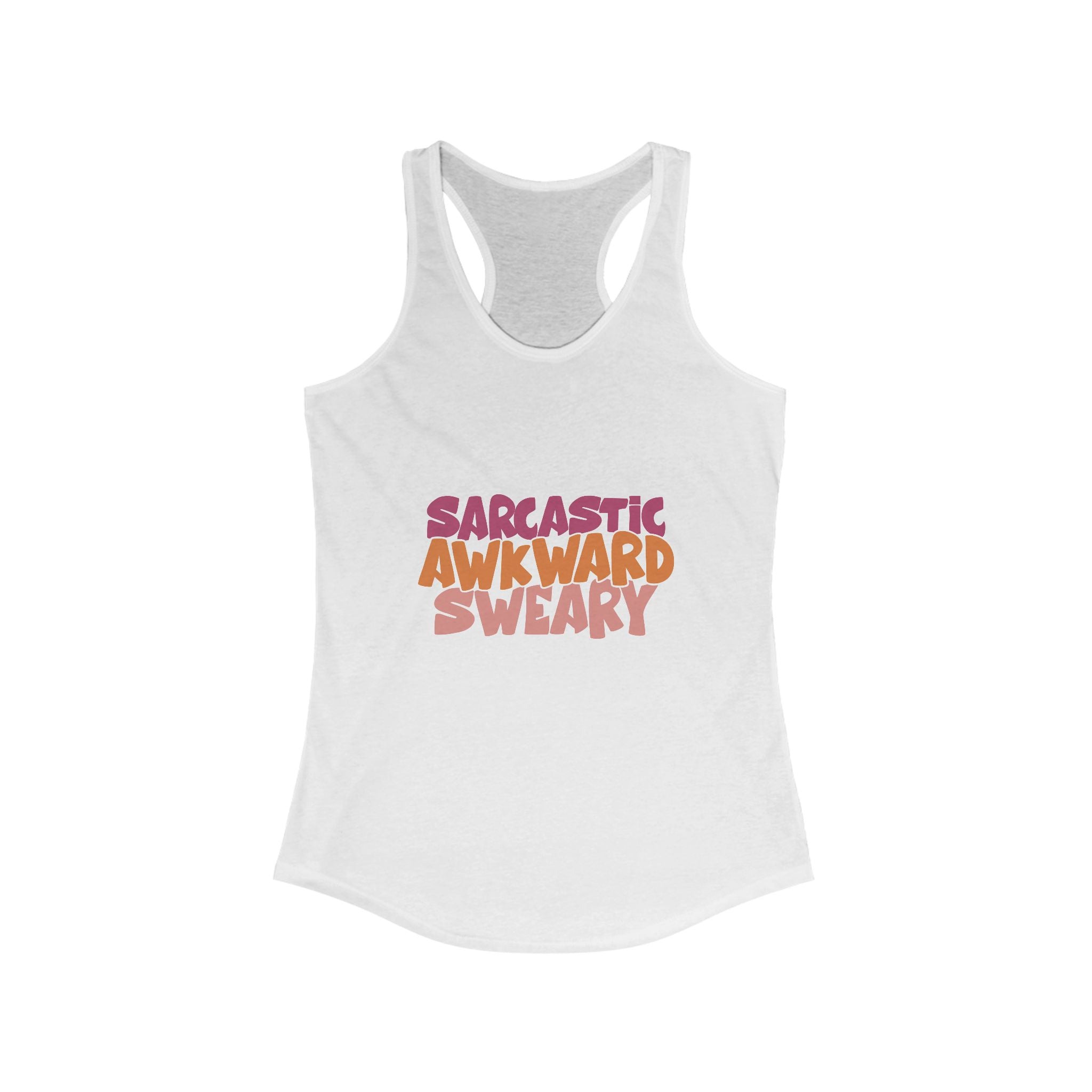 Sarcastic, Awkward, Sweary Women's Racerback Tank