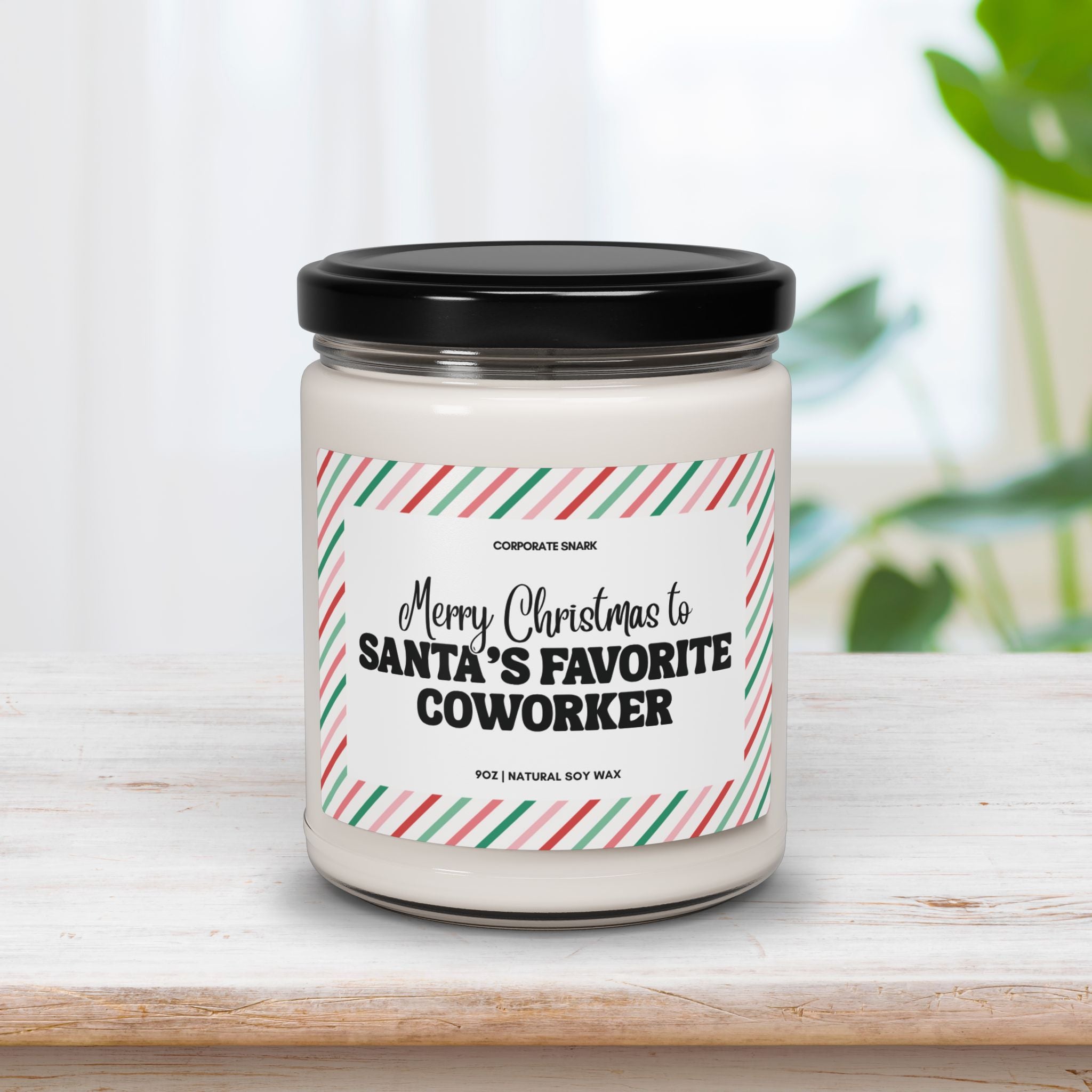 Merry Christmas To Santa's Favorite Coworker Candle
