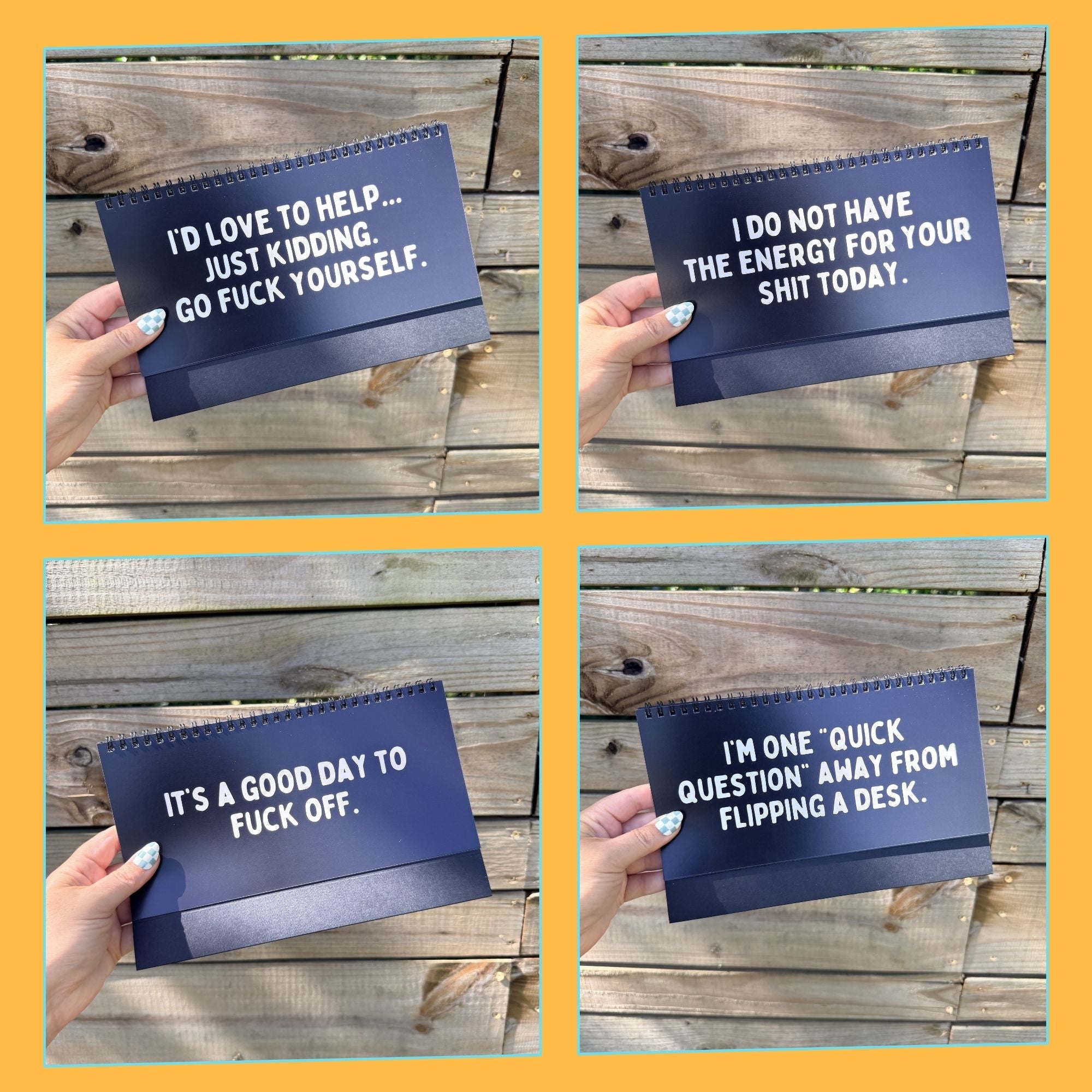 IMPERFECT Zero Fucks Given Work Mood Sign