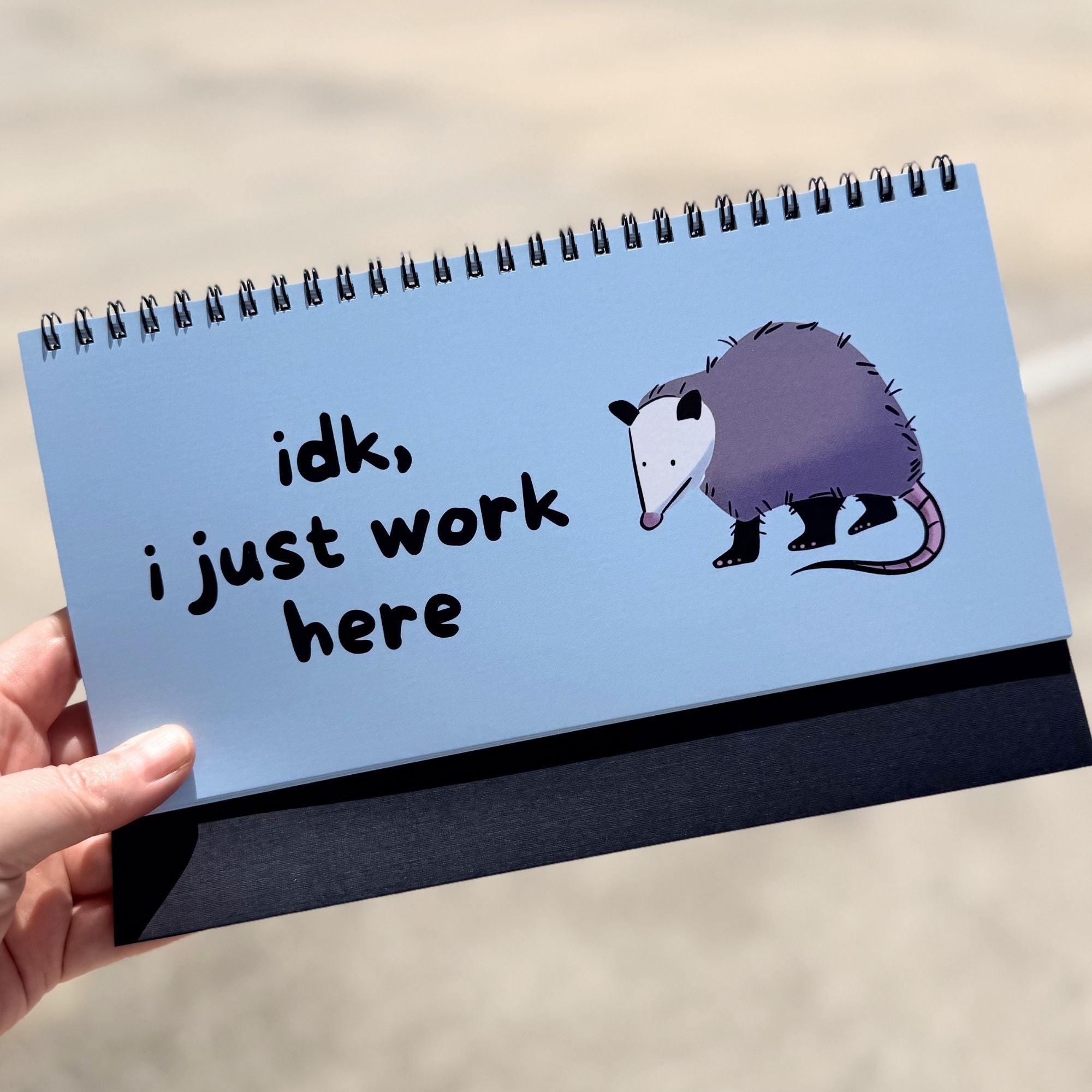 Opossums At Work Desk Sign