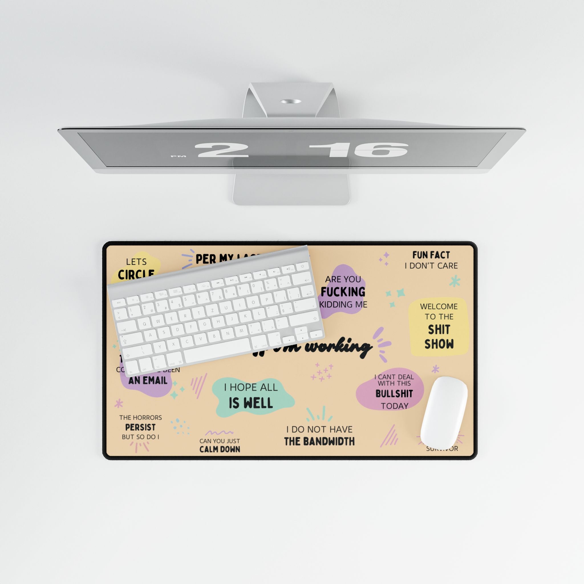 Fuck Off I'm Working Desk Mat