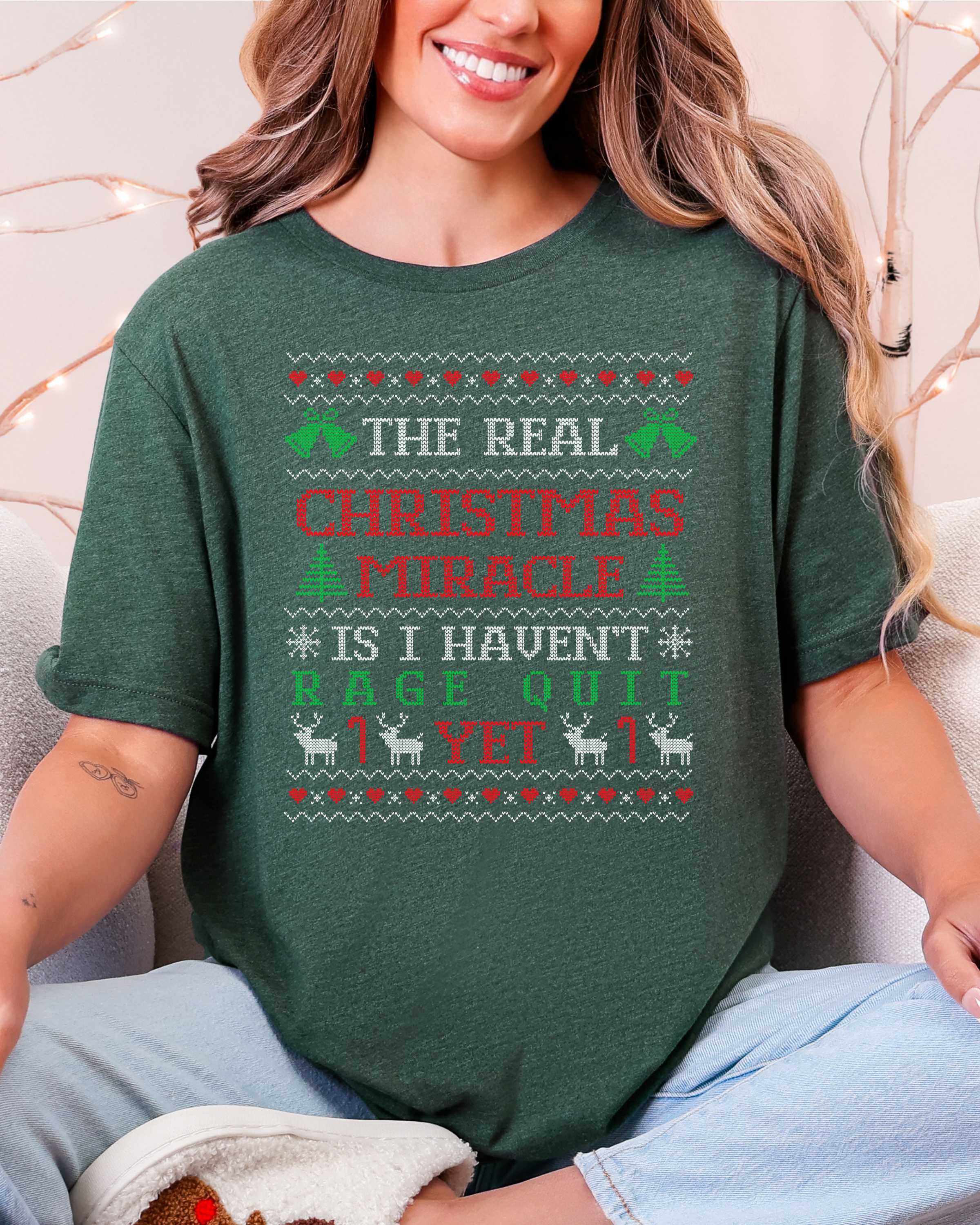 The Real Christmas Miracle Ugly Christmas T-shirt