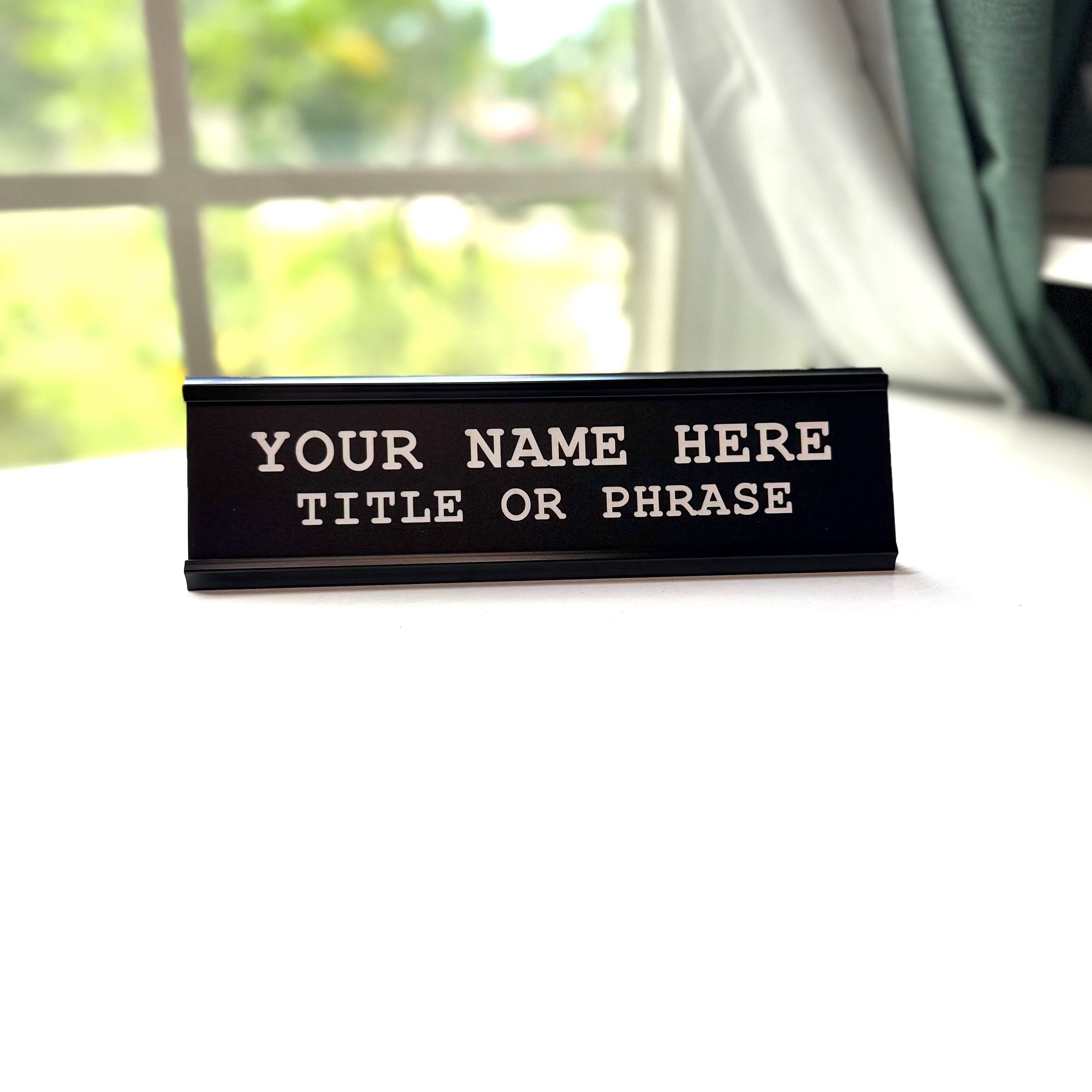 Customize Desk Nameplate