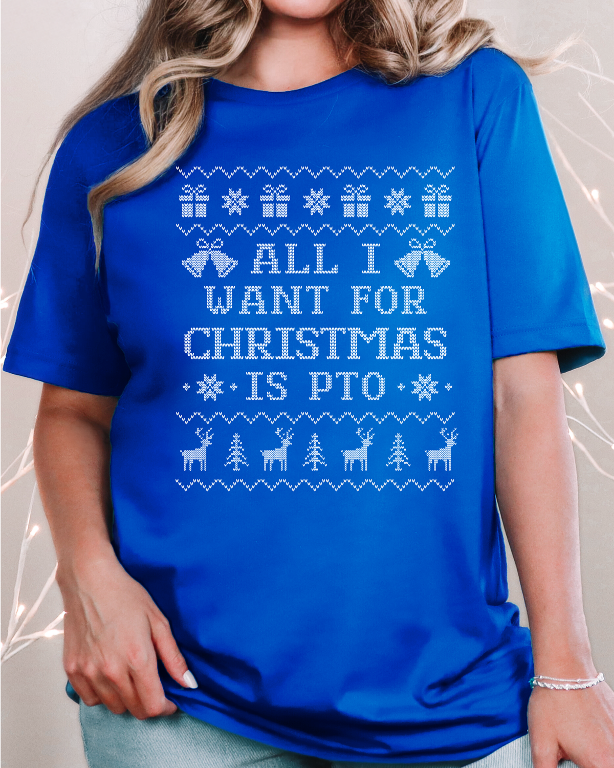 All I Want For Christmas Is PTO Ugly Christmas T-shirt